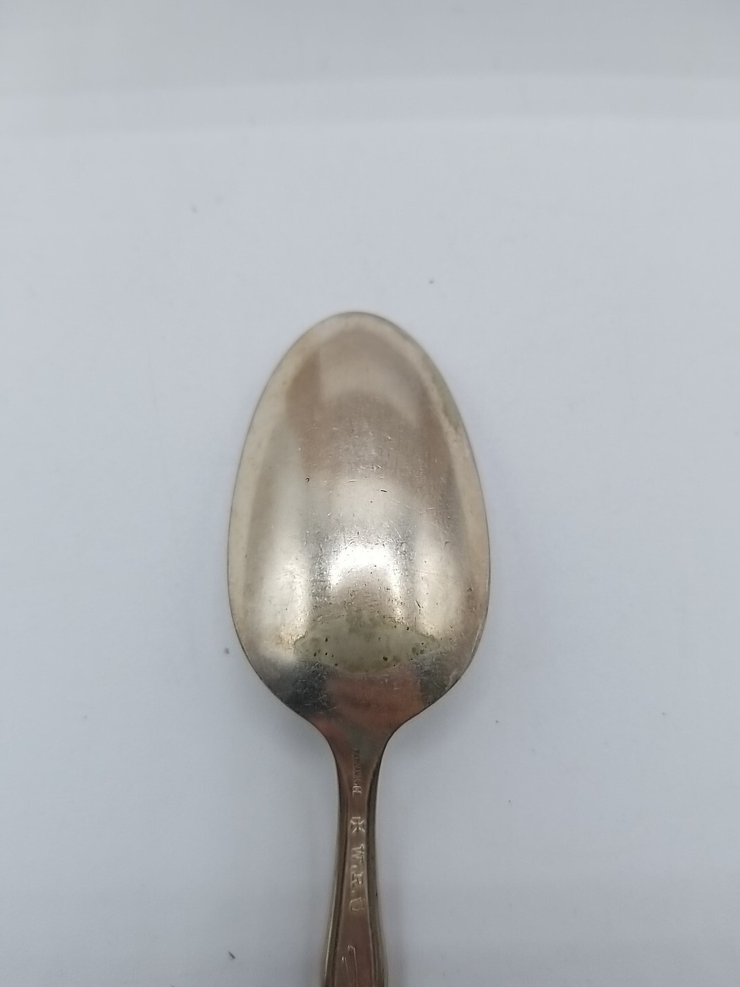 WR Keystone ONEIDA Silverplate Carnation floral flower DEMITASSE SPOON