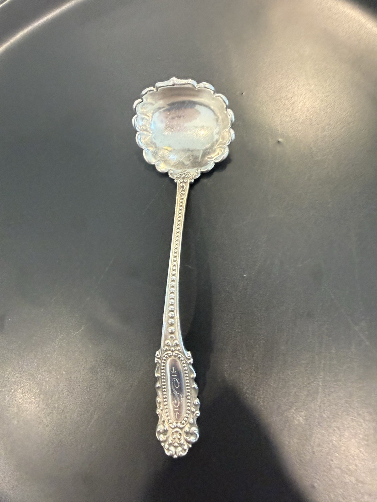 Antique 1847 Rogers Bros Sterling Silver Ornate Ladle Collectible Flatware Piece