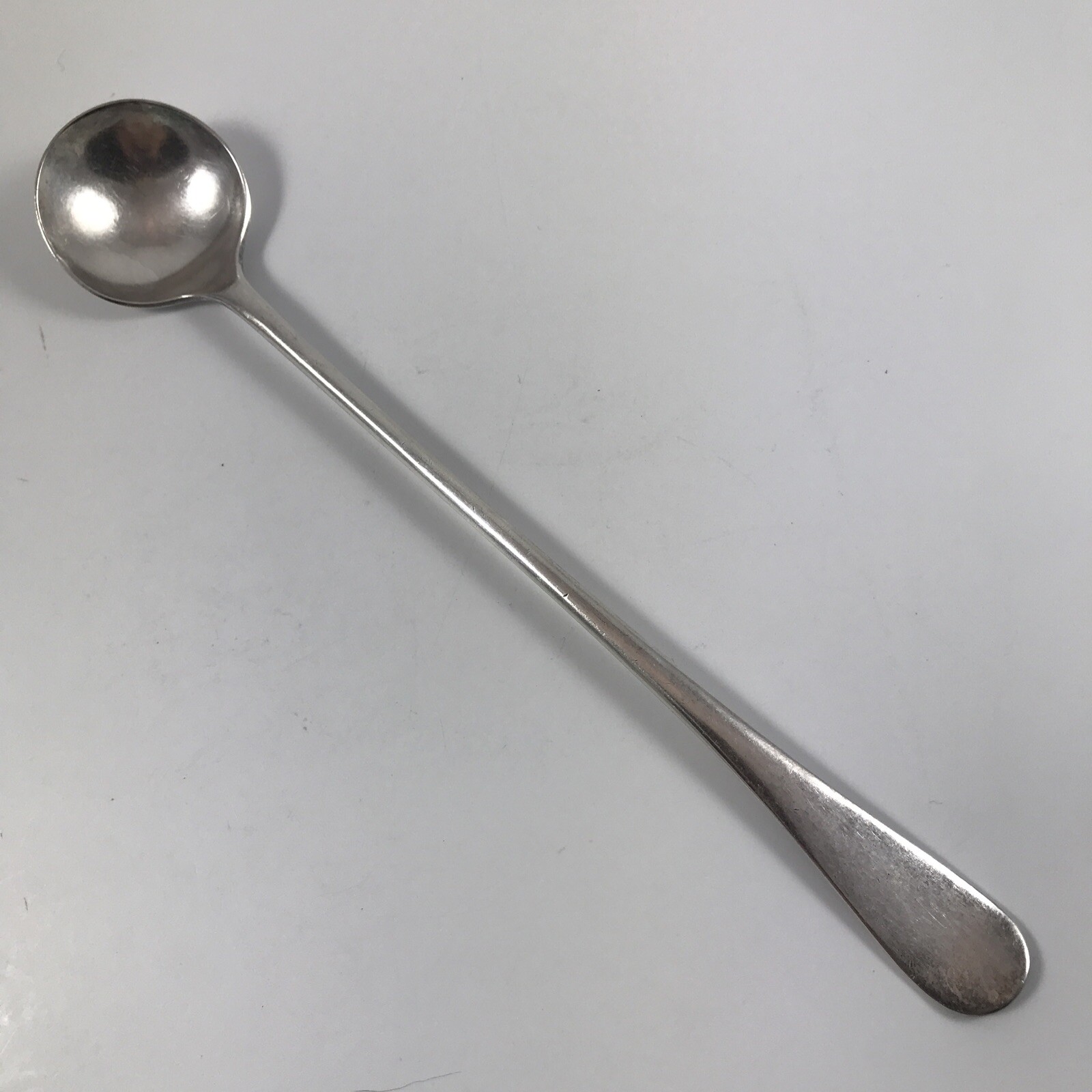 Antique PIX EXCEL BRAND Silverplate 8″ SODA SPOON / CHOCOLATE SPOON
