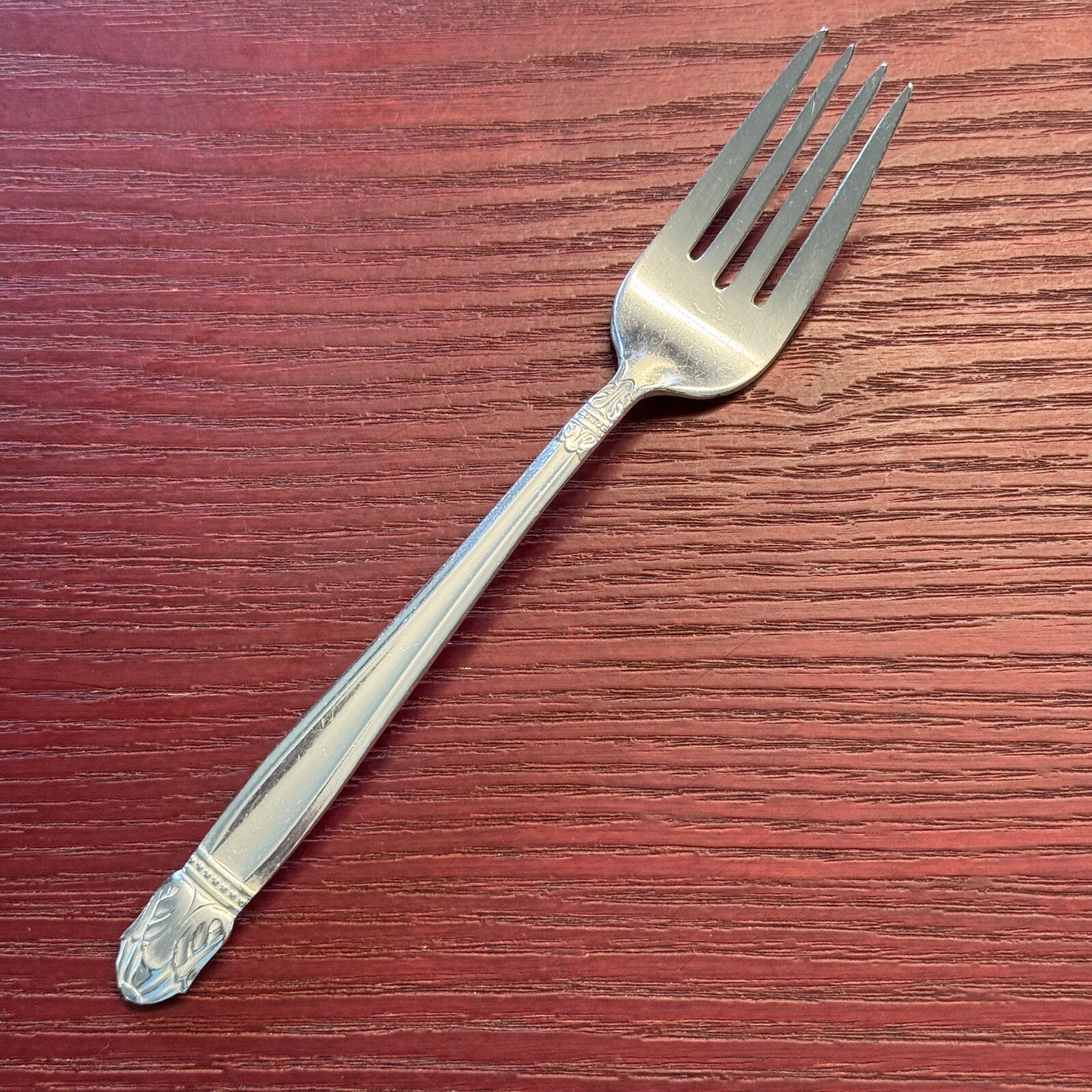 Danish Princess Int Silver Holmes Edwards Inlaid Silverplate Salad Fork 6 3/4”