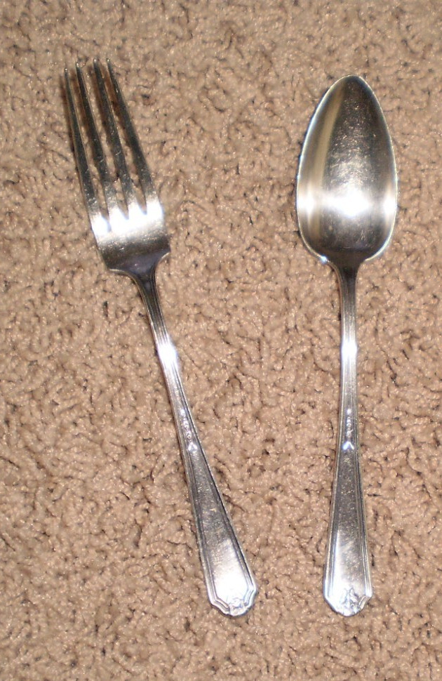 Gorham Vanity Fair youth Spoon n Fork 1924 Silverplte