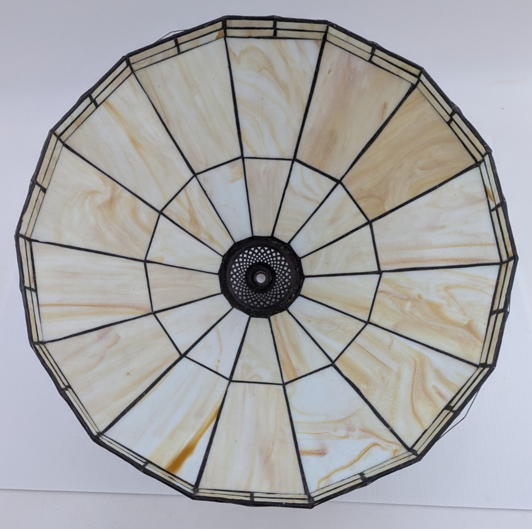 Tiffany Style Stained Glass Shade for Hanging Light Chandelier 16″