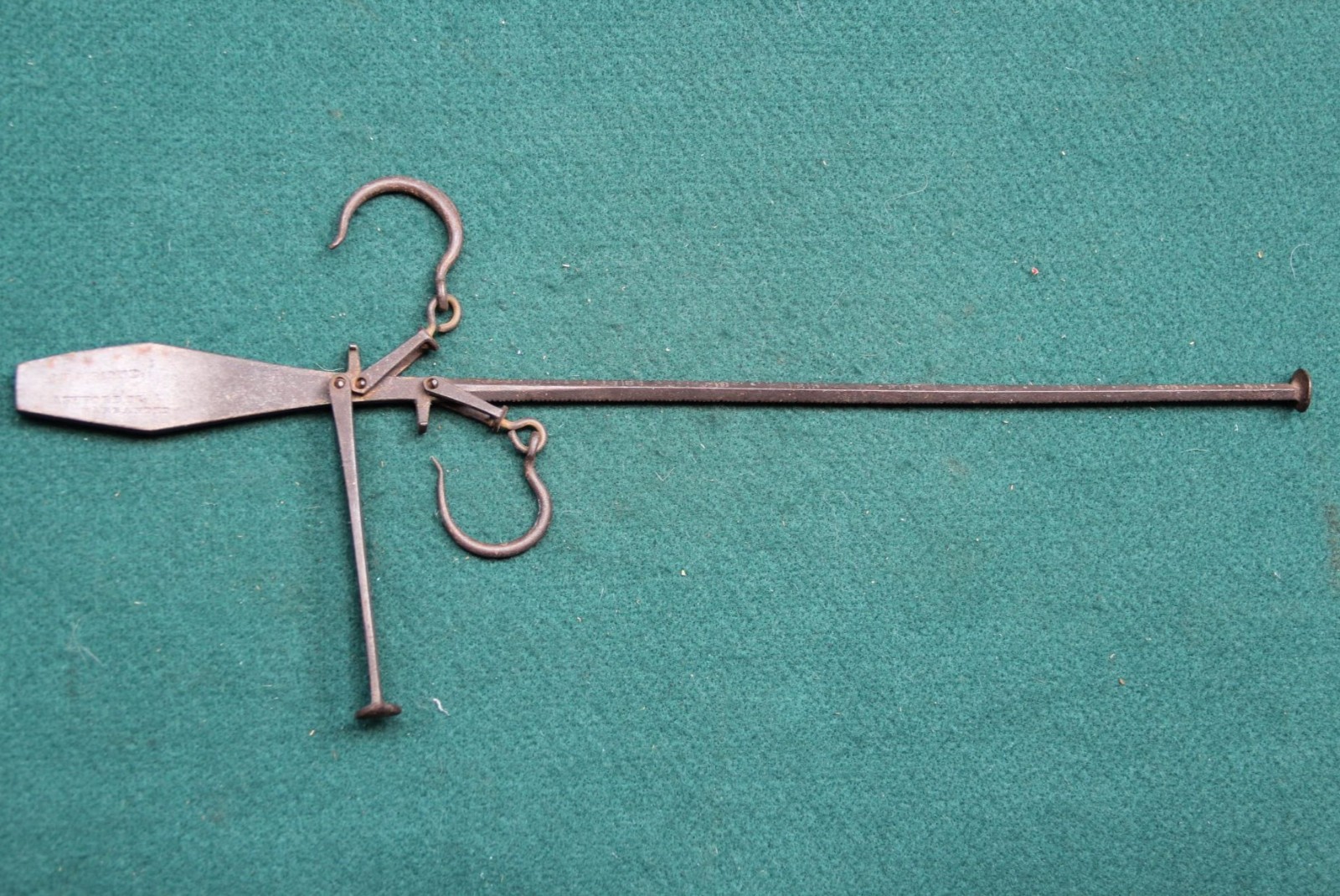Antique Vintage Cast Iron Hanging Beam Balance Scale Hammond Free Shipping