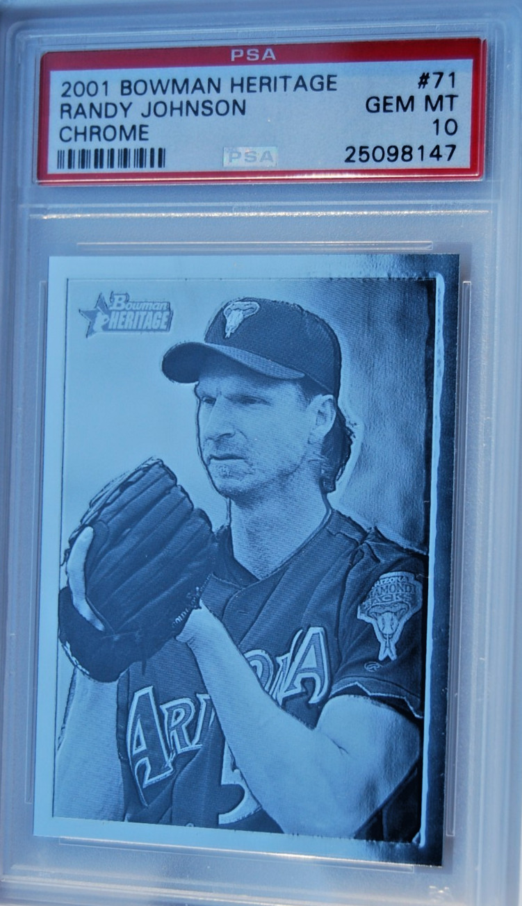 2001 Bowman Heritage #71 Randy Johnson CHROME PSA 10 POP 1