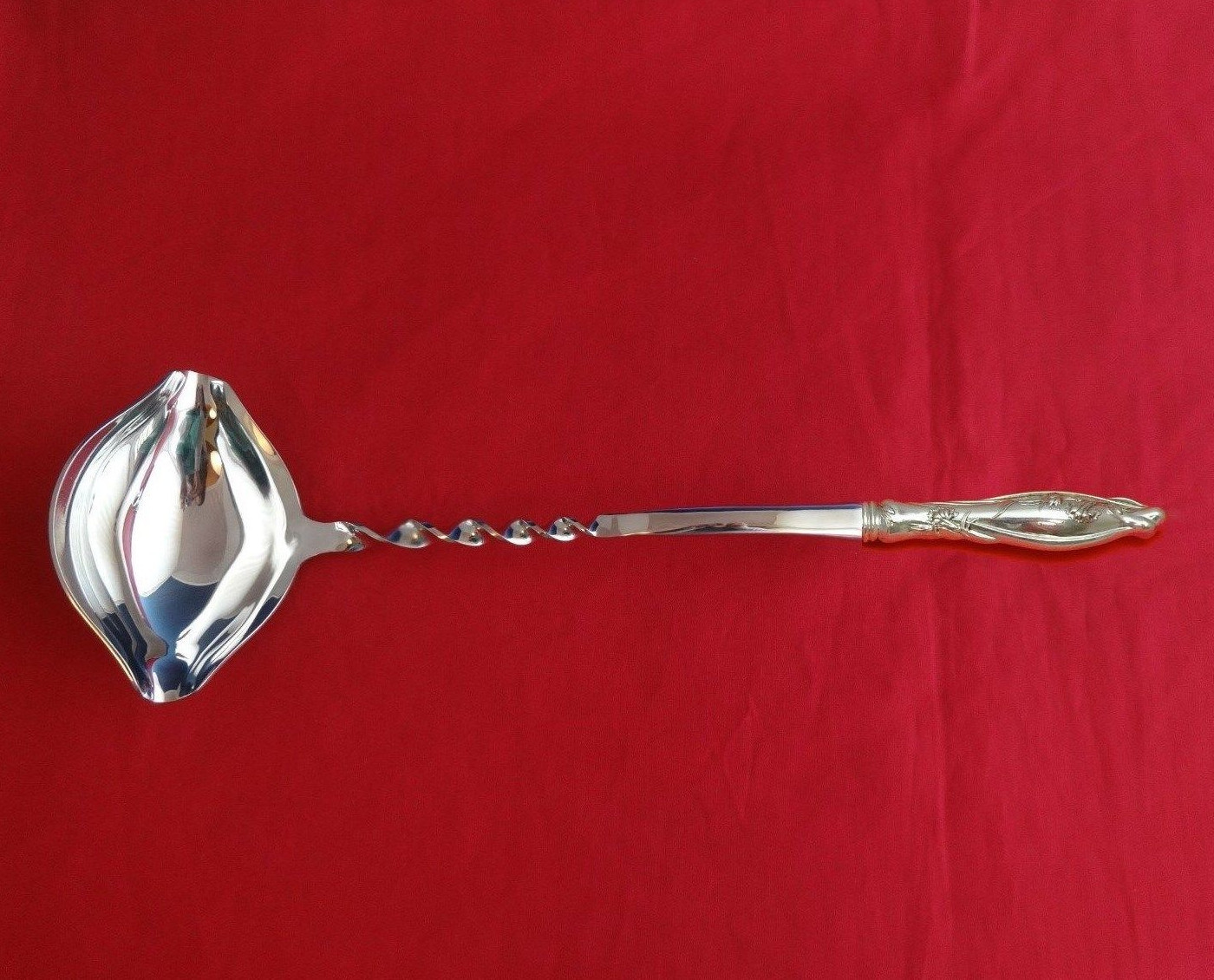Mille Fleurs by International Sterling Silver Punch Ladle Twist 13 3/4″ Custom