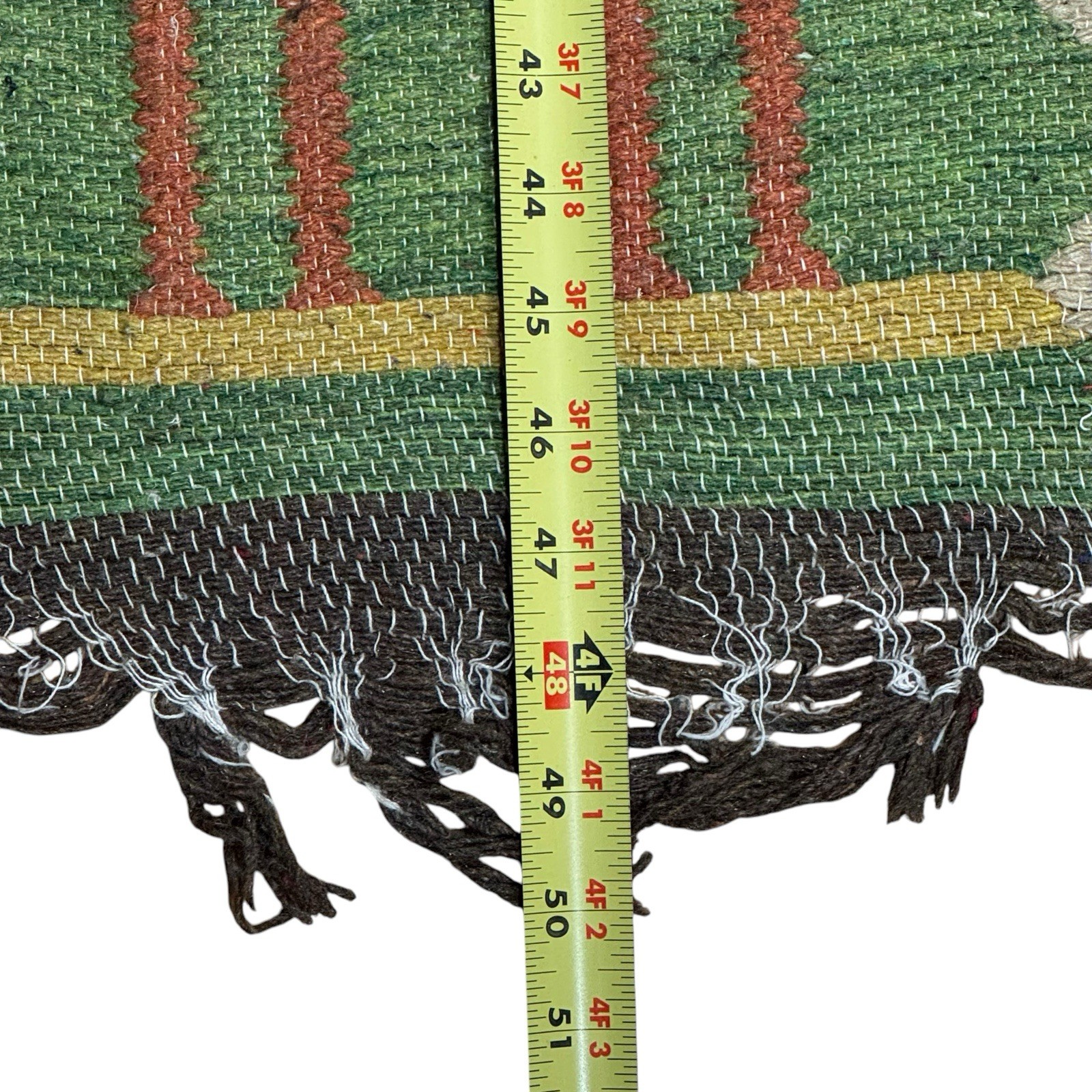 Vintage Native Peruvian Andes Condor Farm Woven Hand Knit Wall Tapestry Rug