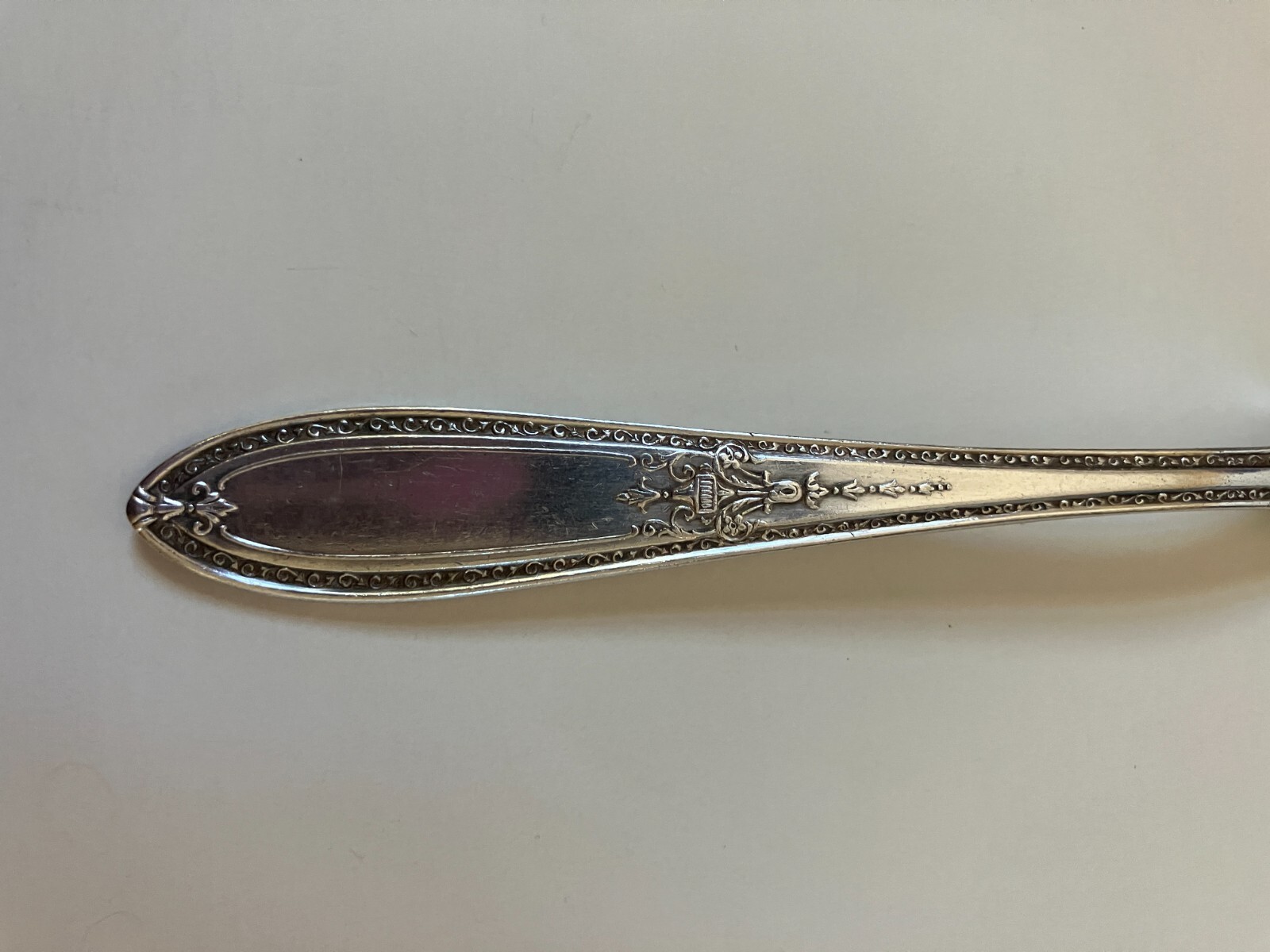 William Rogers TRIUMPH Silverplate Serving Fork 1925 Ornate