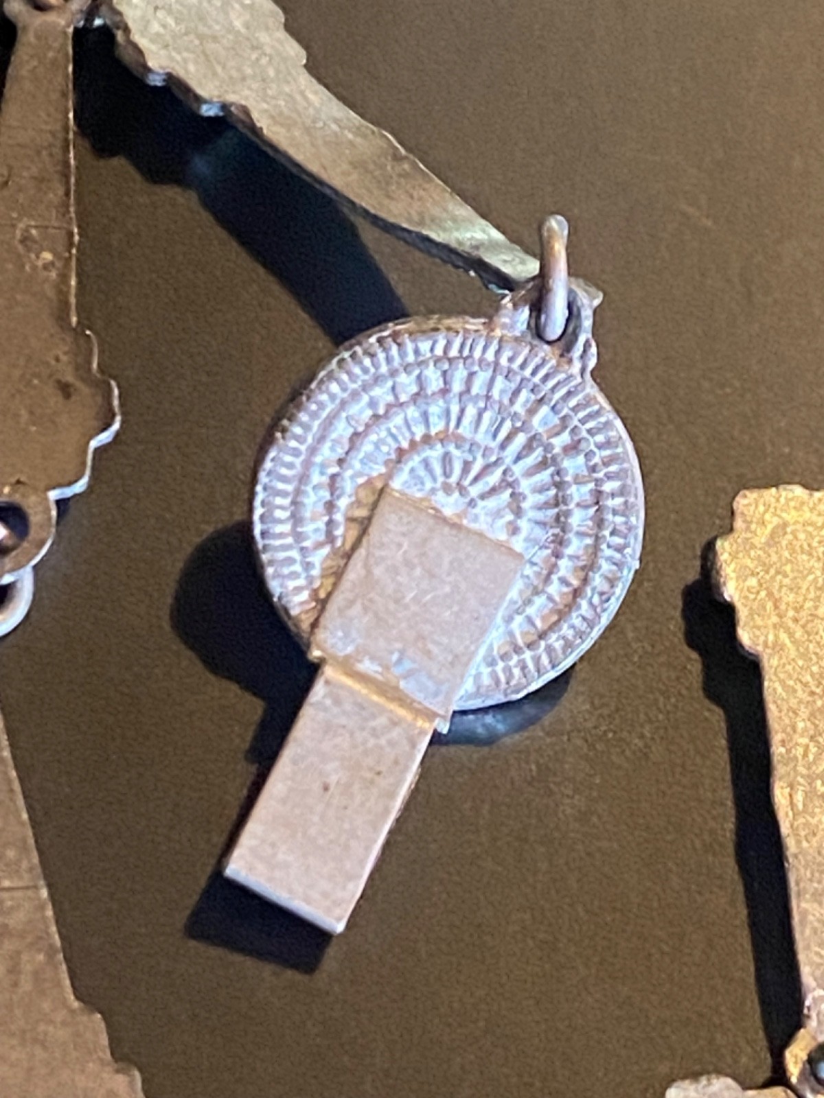 VTG Art Deco Bracelet/Necklace Part Silver-Tone Seattle Space Needle Tower Shape