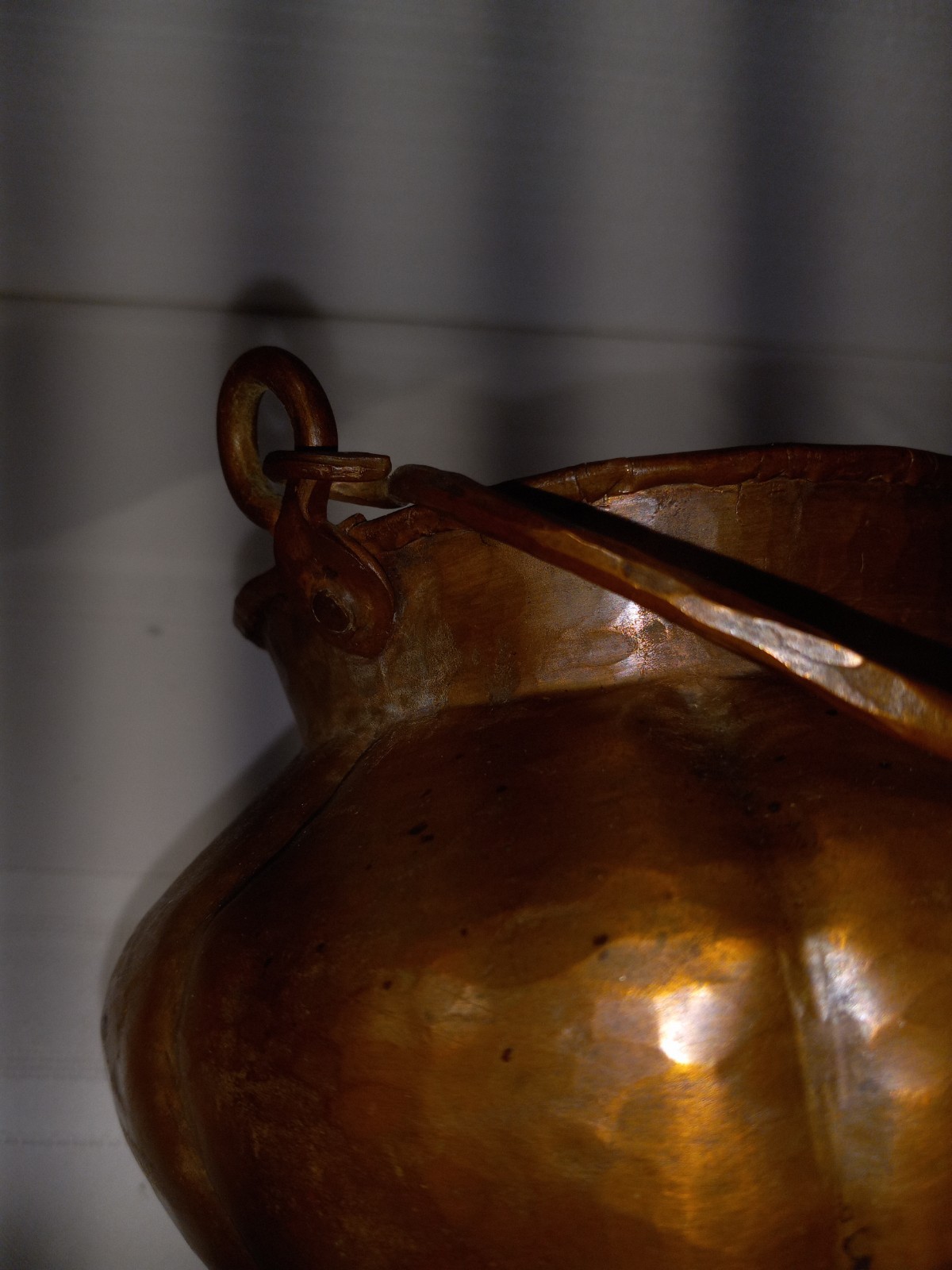 Copper pot, Copper Cauldron hammered finish, Handmade, Antique, cooking pot