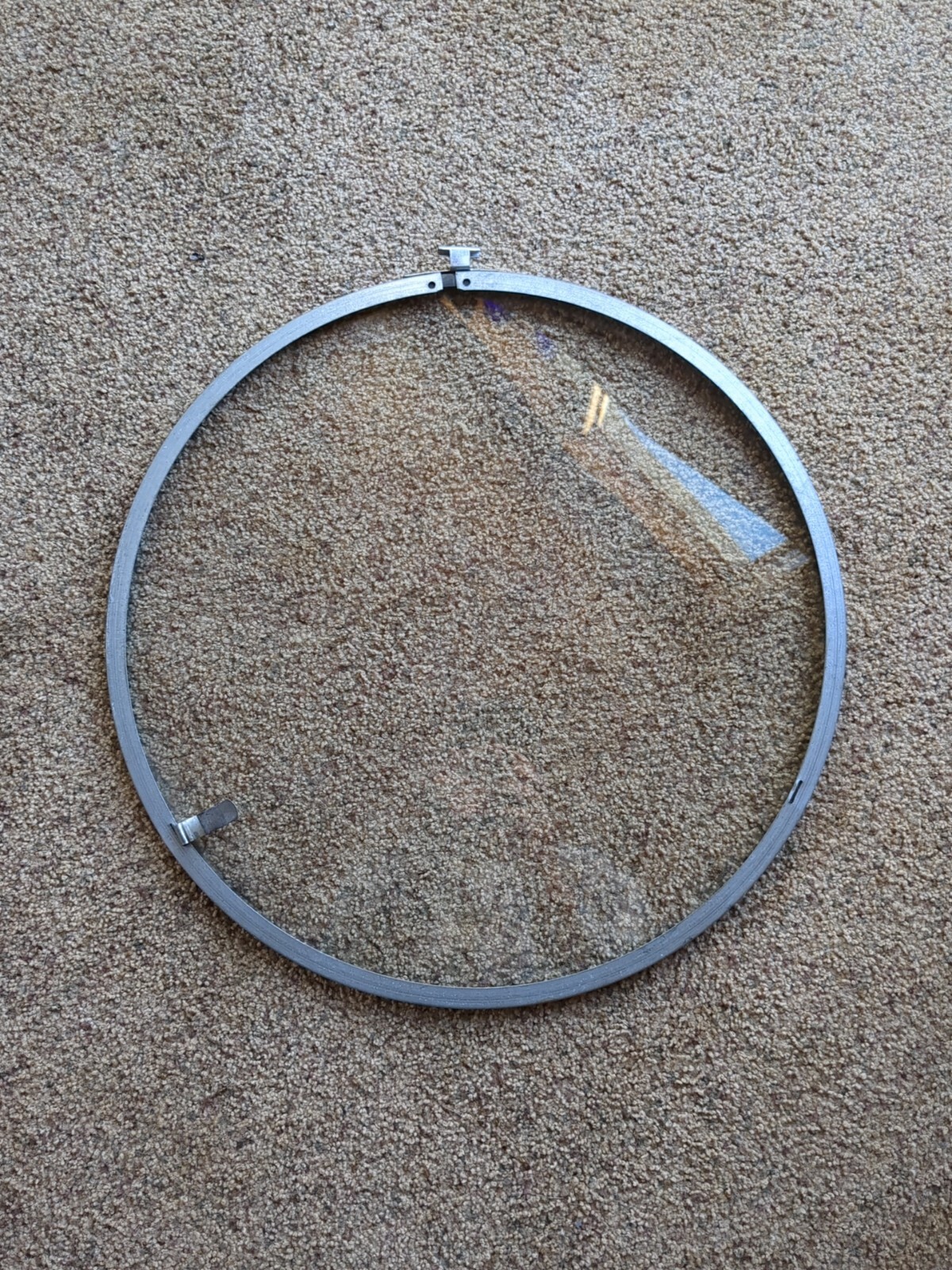 17-In Diameter Glass Porthole Insert, barrel cover