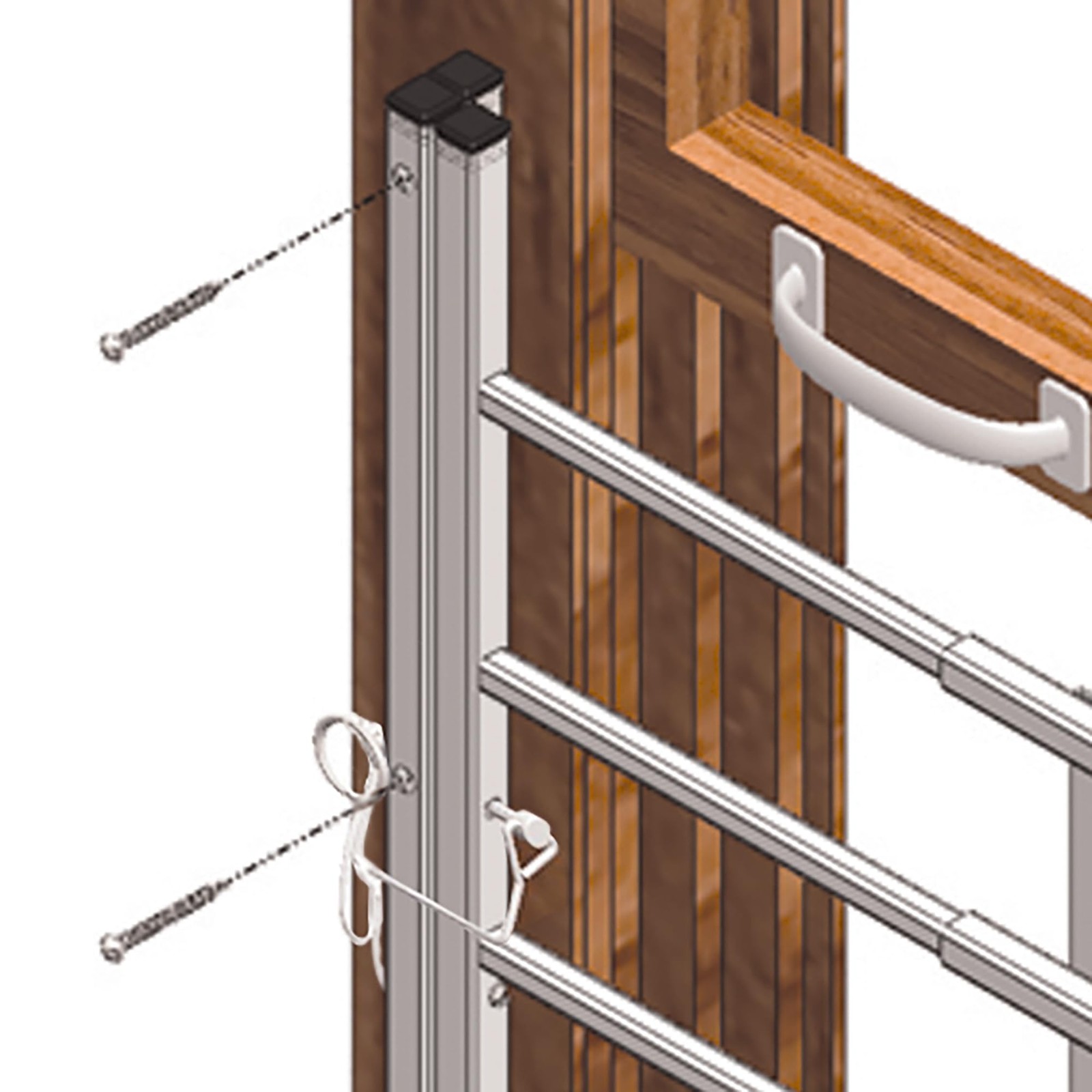 Prime-Line S 4766 Fixed 4-Bar Window Grill for Home Security, Carbon Steel