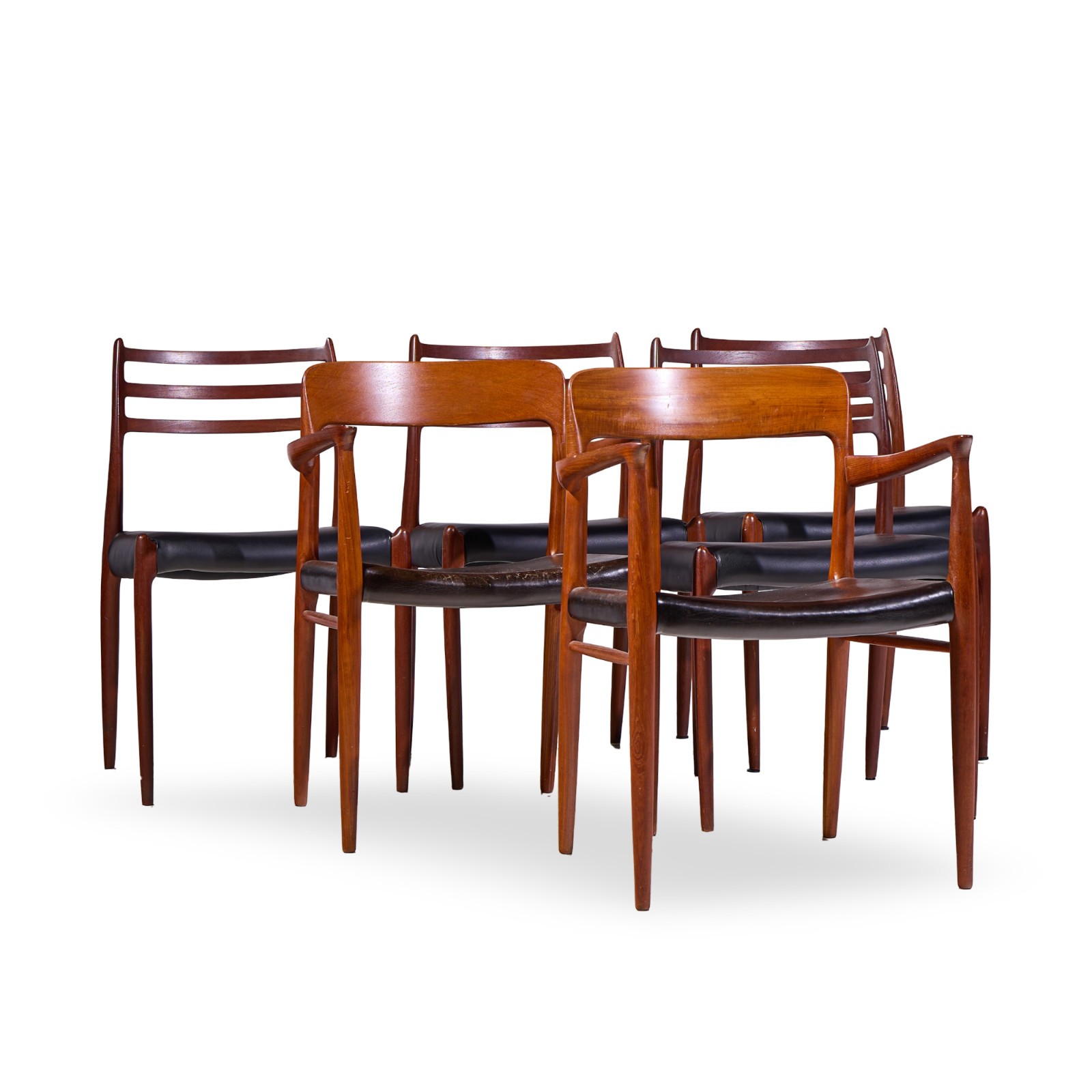 Niels Moller Models 75 and 78 Danish Teak Dining Chairs – Set of 6