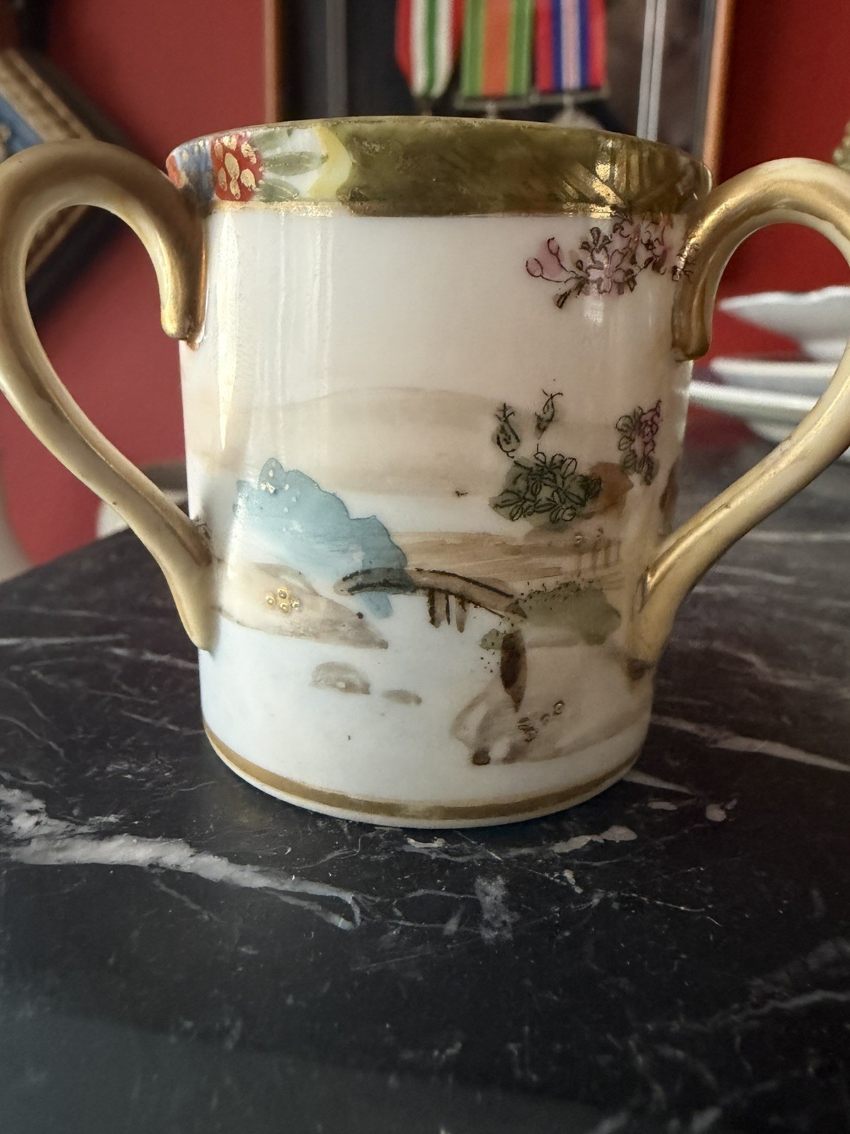 Rare Antique NORITAKE Toothpick Holder