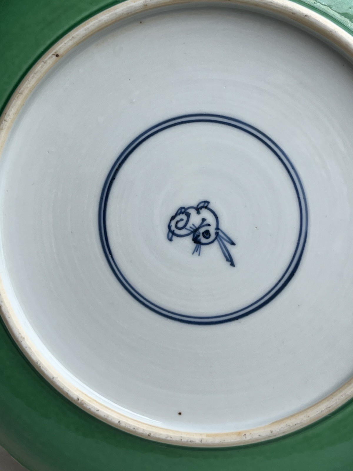 Antiques of Chinese Familie Vert Porcelain Dish