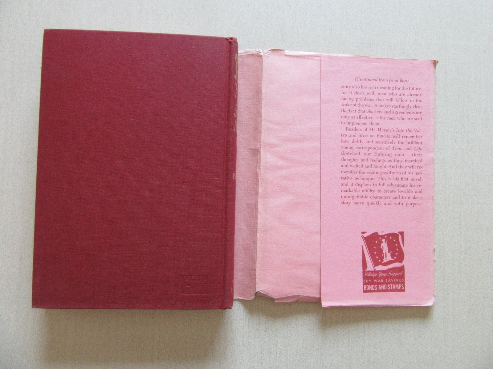 A Bell for Adano by John Hersey – Alfred A. Knopf, Pre-publication Edition, 1944