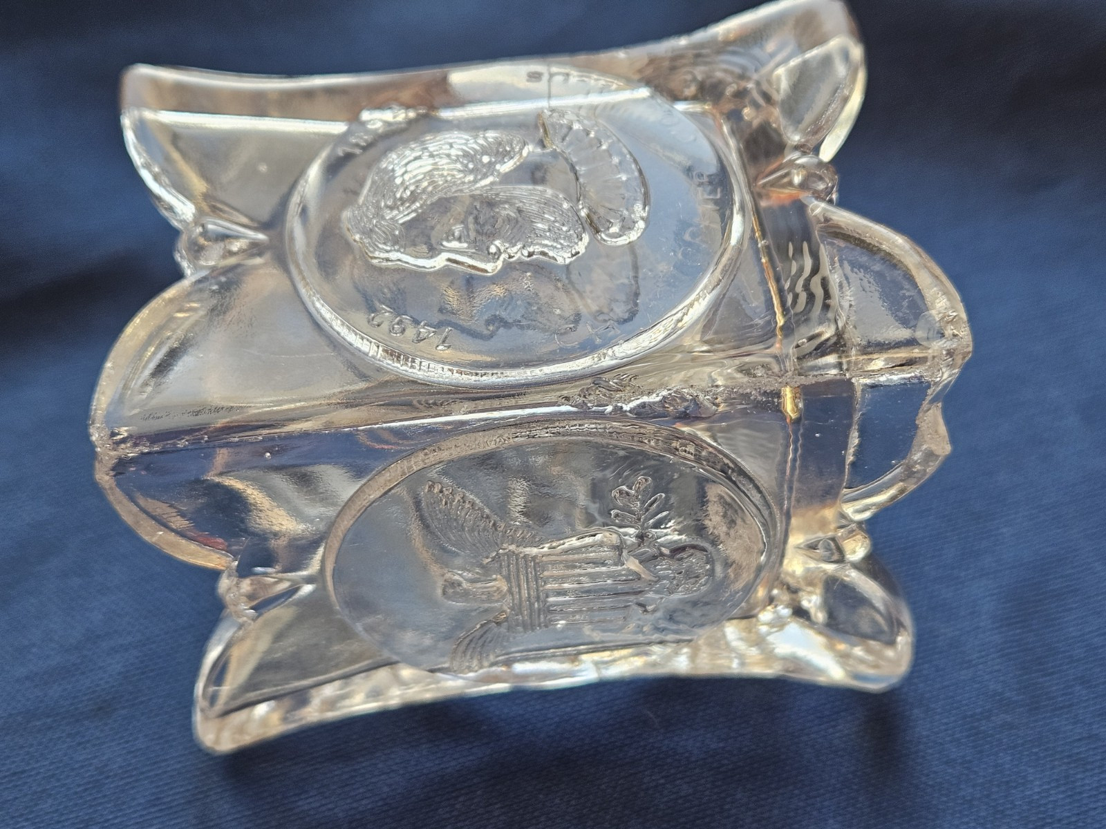 RARE – ANTIQUE ‘Worlds Fair’ Toothpick / Match Holder by United States Glass Co.