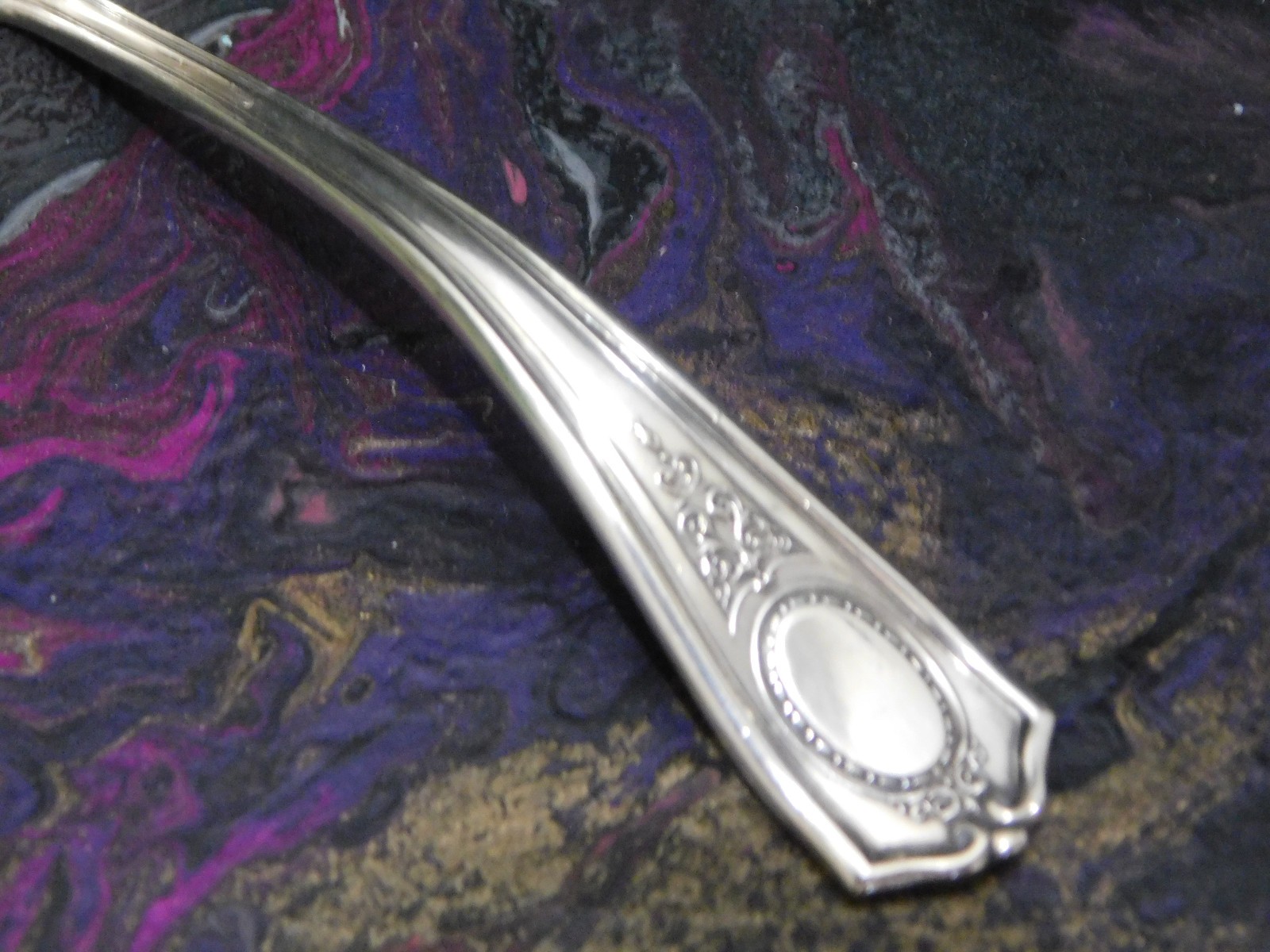 1911 Oneida Community Triple Plus Silver Plate Louis XVI Gravy Sauce Ladle 5″