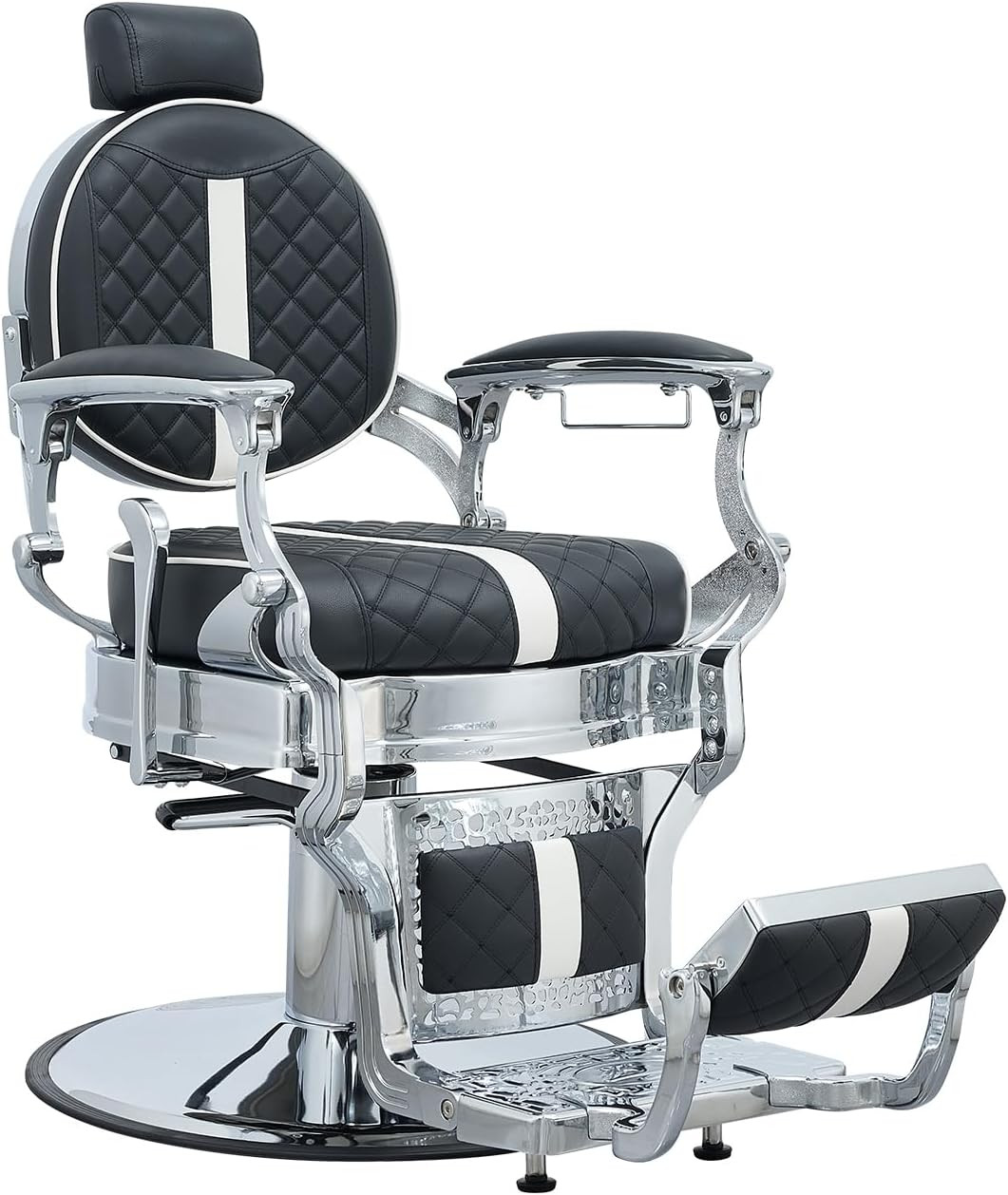 FRNIMAC Heavy Duty Barber Chair, All Purpose Vintage Style Mens Barber Chair Hyd