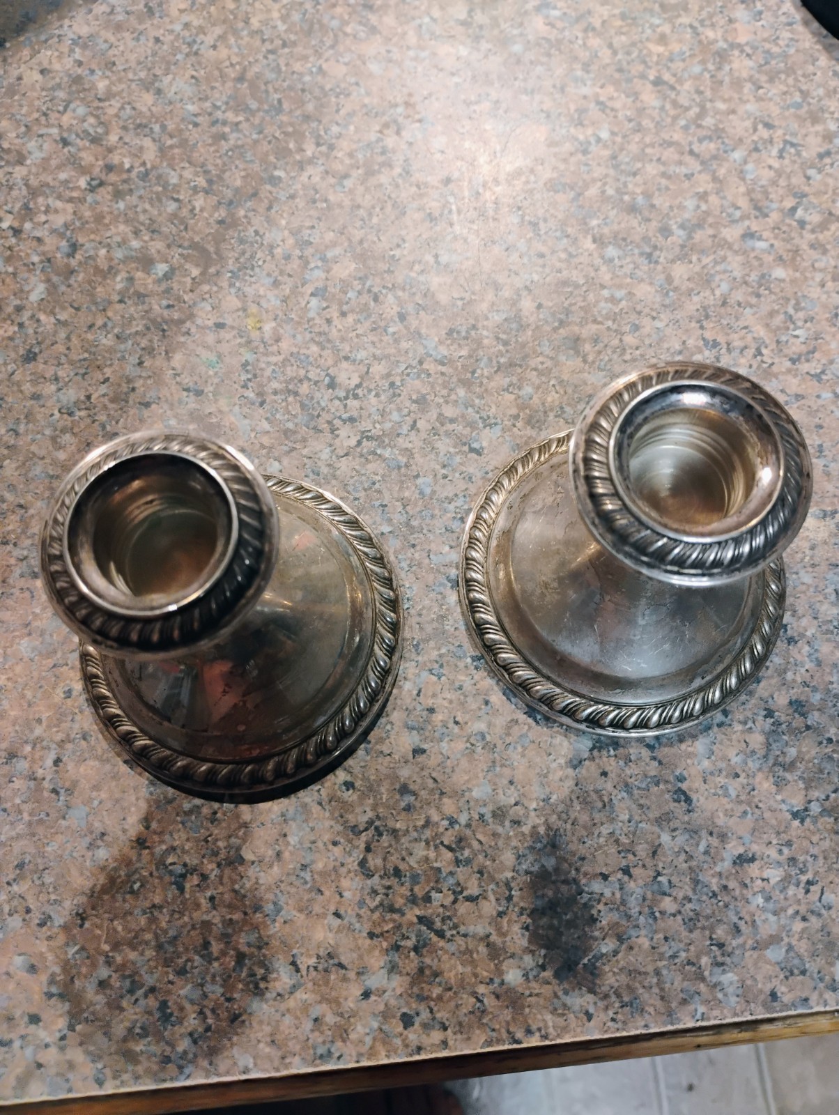 VINTAGE GORHAM (STERLING SILVER) WEIGHTED CANDLE STICK HOLDERS