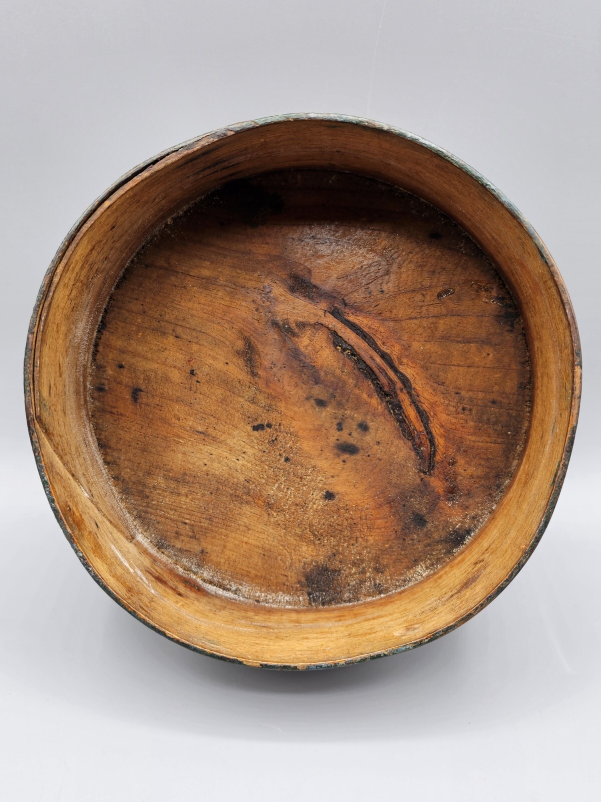 Antique Primitive Small 6.5″ Diameter Pantry Box – Great Patina