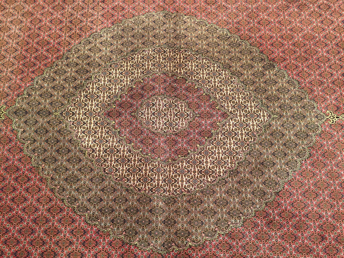 12×17 Exceptionally Fine Traditional Rug Wool & Silk Carpet 351cm x 505cm