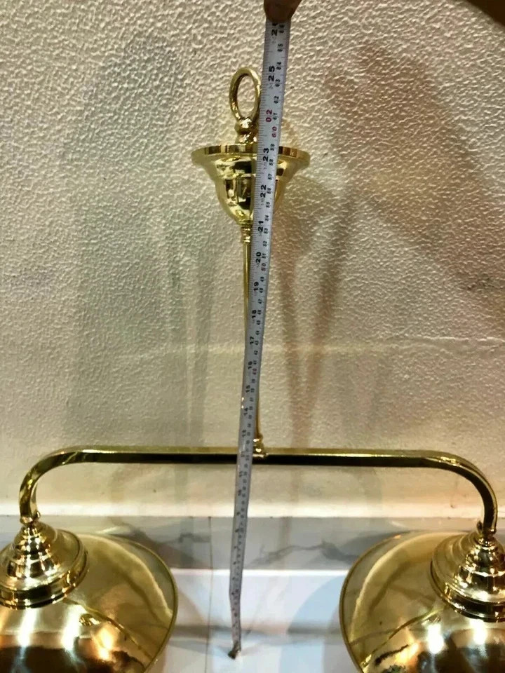 Nautical Ship Marine Solid Brass Hanging Retro Light With Shade – Twins