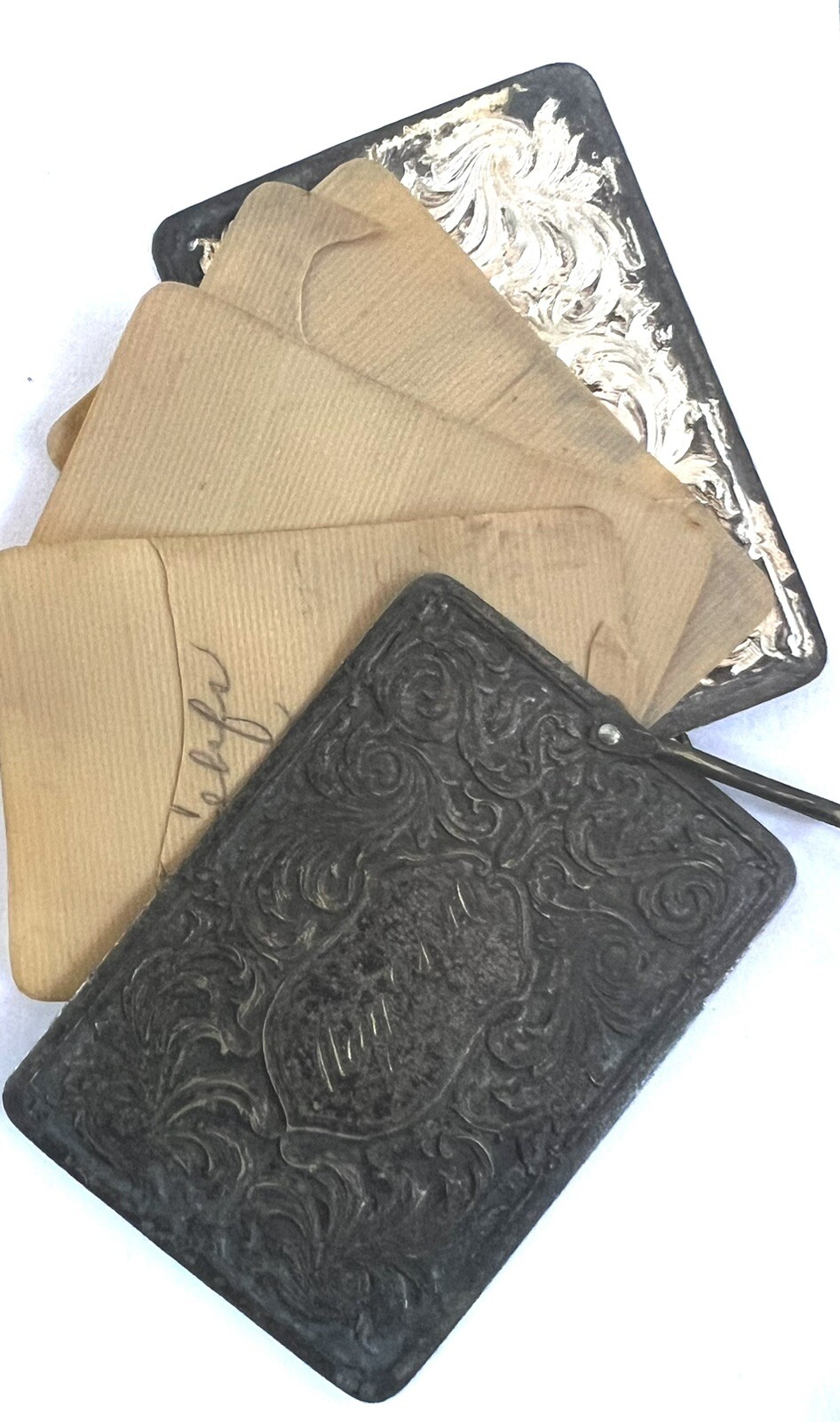 Antique Sterling Silver Dance Card Mempire Notebook Chatelaine