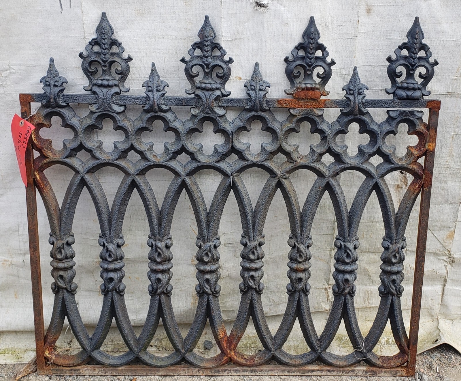 Ornate Heavy Duty Wrought Iron Gate Panel 38 1/2″ W x 36″ T GA9537