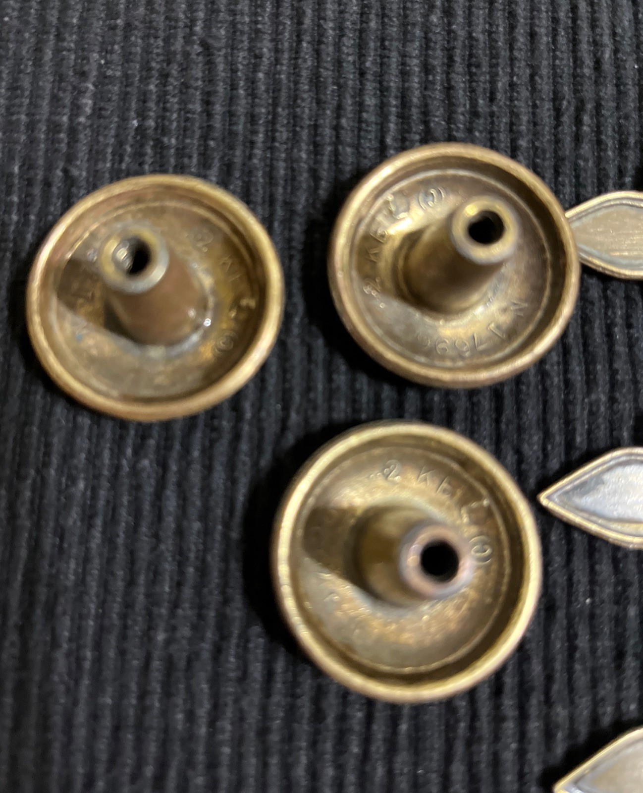 ⭐️ LOT OF 3 Vintage KBC Keeler 6” LONG 2 PIECE SINGLE SCREW DRAWER PULLS ⭐️BRASS