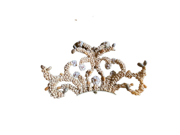 MIRRORED CORAL AND SHELL CANDELABRA