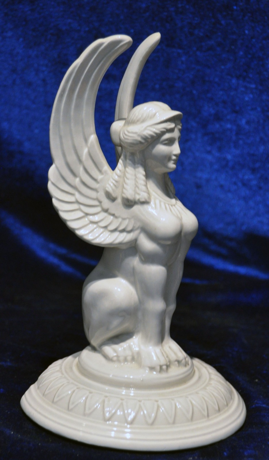 NEOCLASSICAL EGYPTIAN SPHINX WINGED LION FITZ & FLOYD NUDE STATUE GREEK ROMAN
