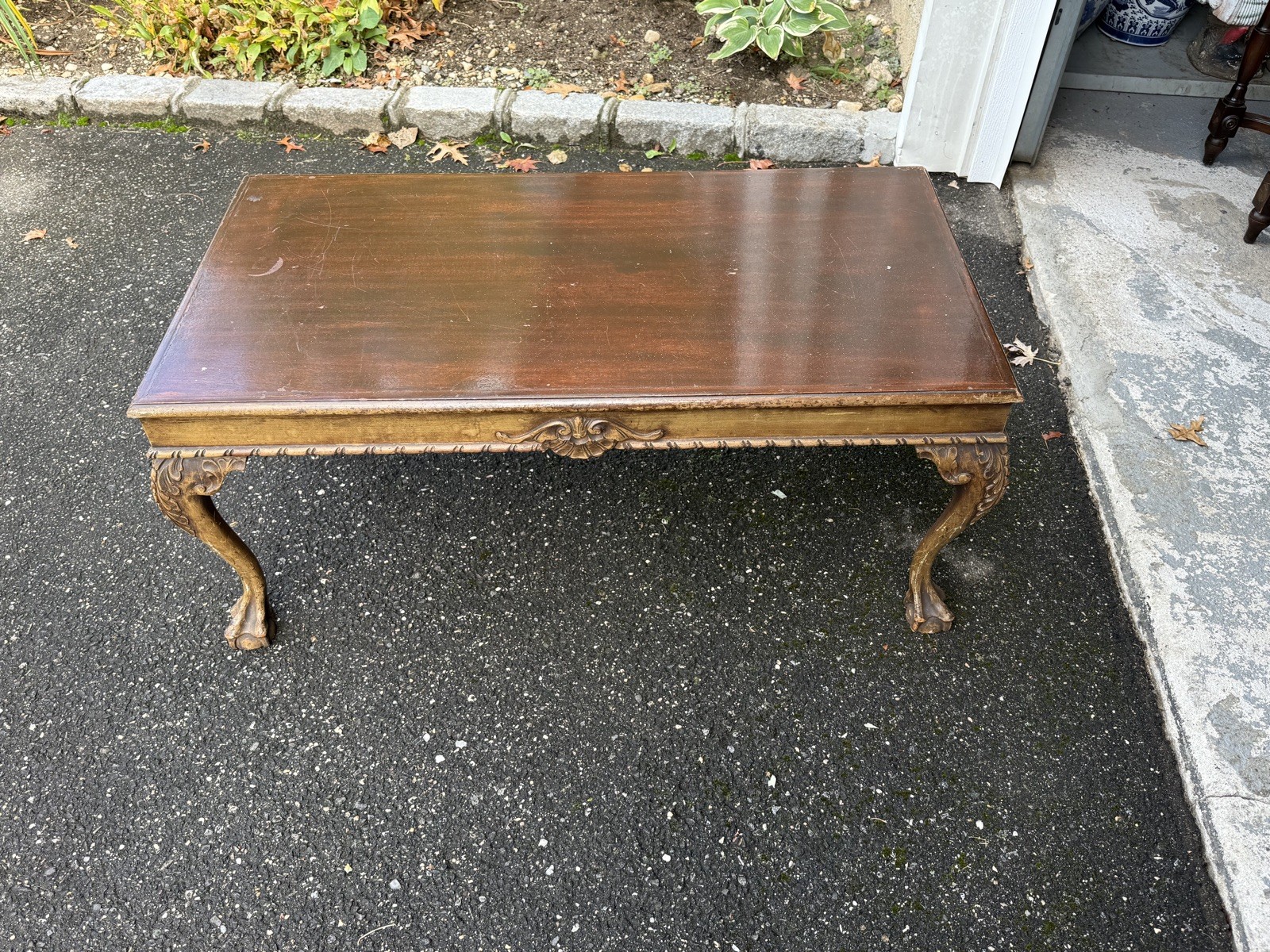 Chippendale Revival Coffee Table – Circa 1930