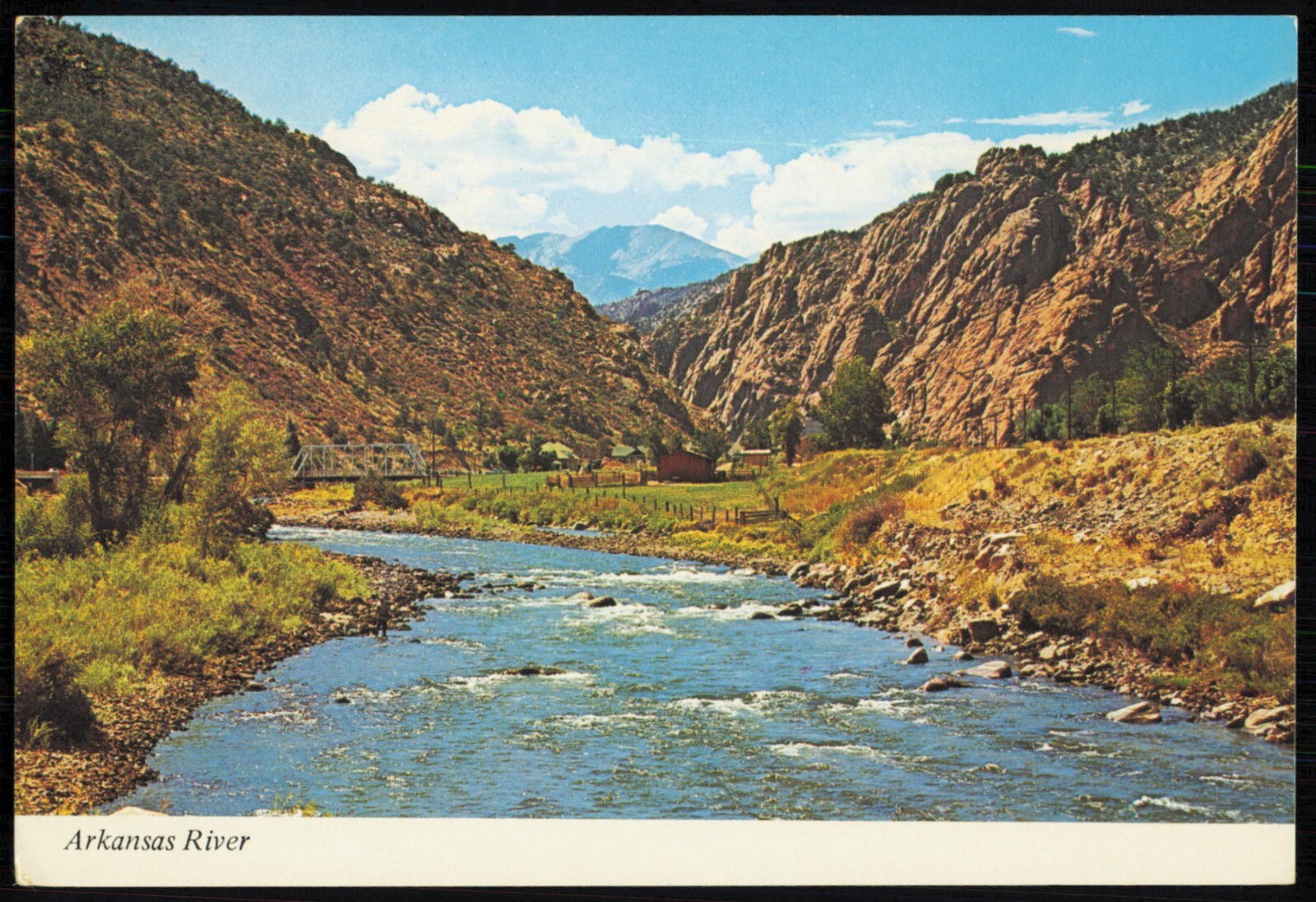 Arkansas River in Southern Colorado Postcard