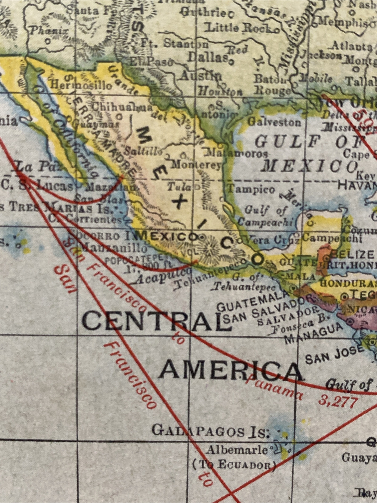 Large Format 1905 COLOR Rand McNally Map Atlas Page iv World Atlas