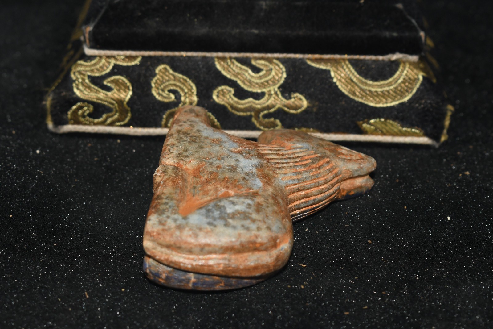 Large Ancient Near Eastern Lapis Lazuli Stone Carving in form of an animal
