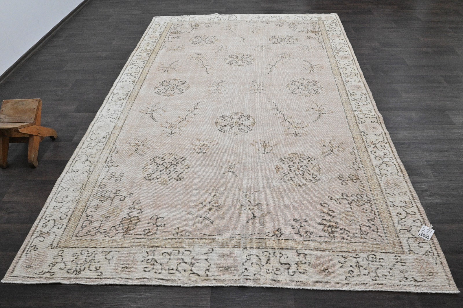 Oushak Turkish Vintage Rug 7×10 Kilim Rug Anatolian Handmade Boho Decor BEIGE