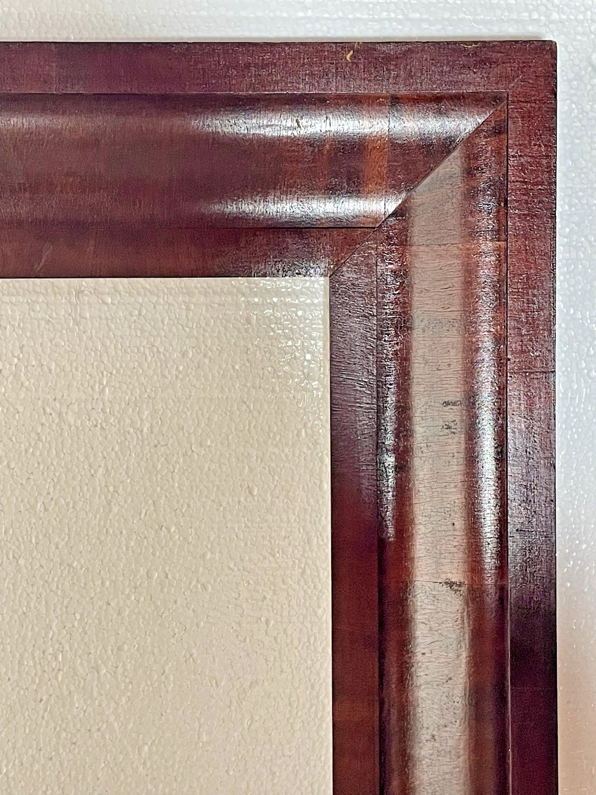 ANTIQUE FRAME MAHOGANY 13X22 AMERICAN EMPIRE OGEE PICTURE WOOD PAINTING FINE ART