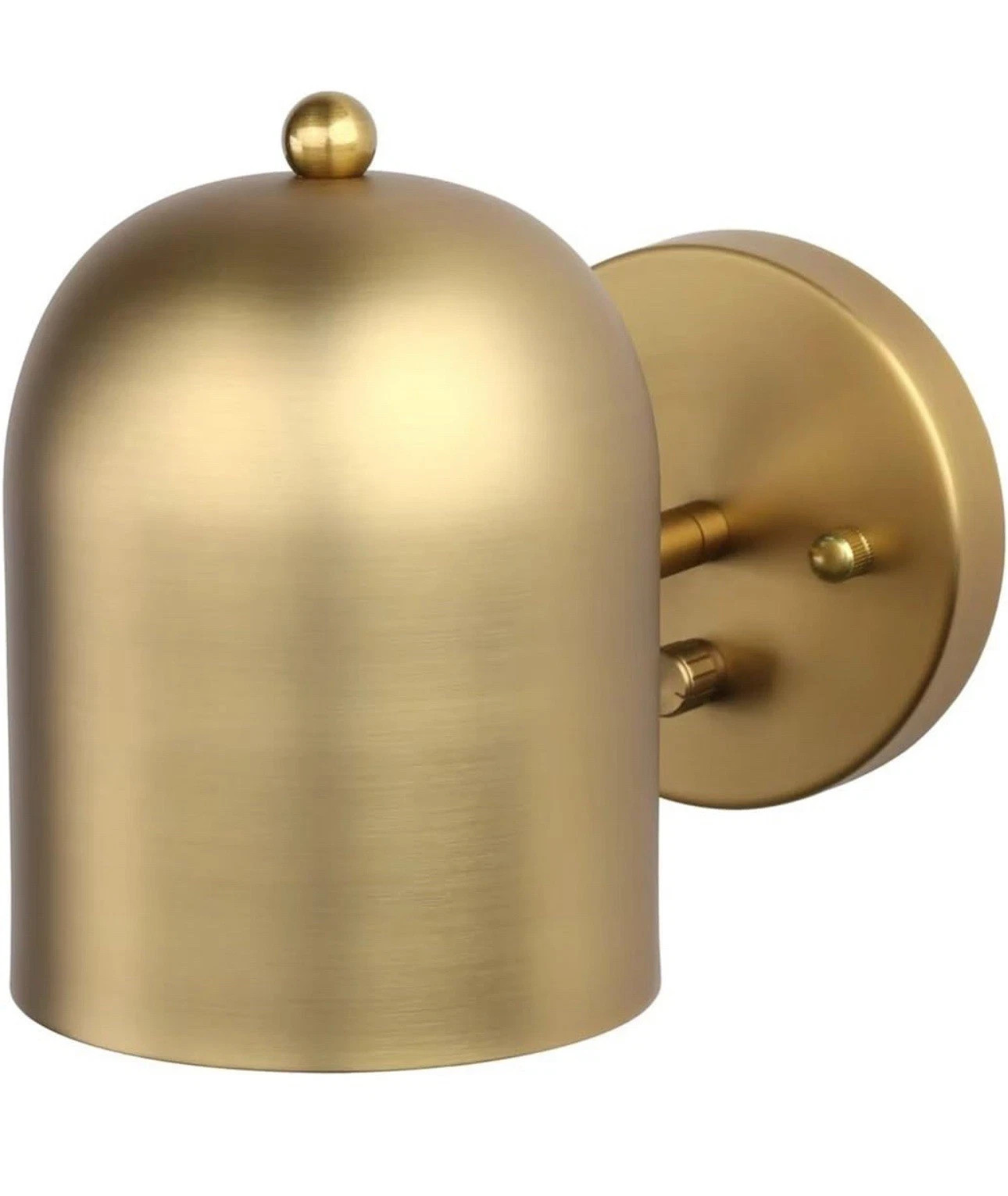 Modern Dimmable Wall Sconce Hardwired Brass Finish Wall Light Lamp Adjustable