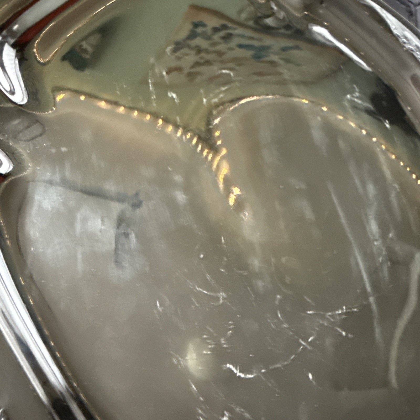 Silver Footed Platter Cake Or Pie Plate, MuHolland Nickel 2028