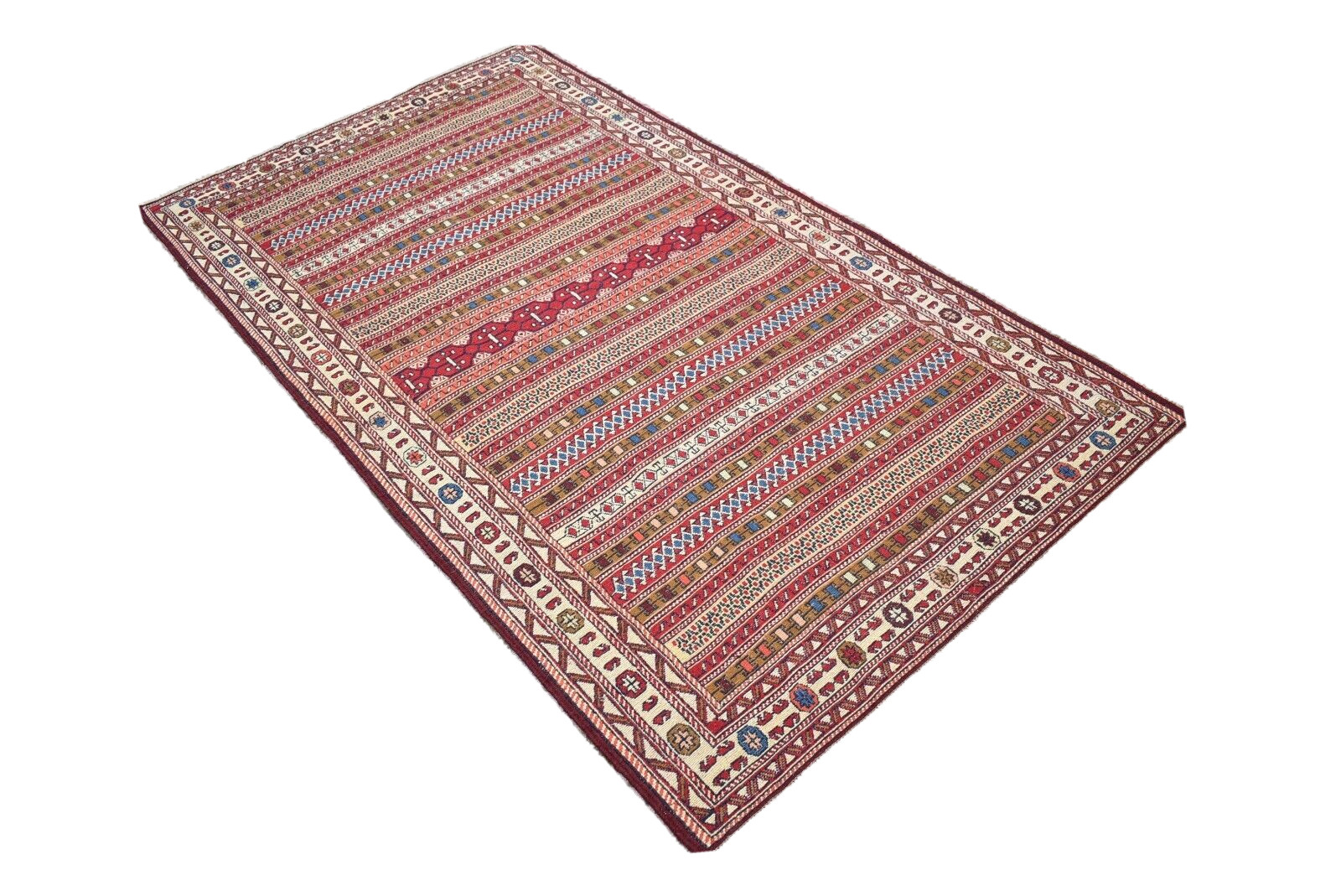 Caucasian Soumac Rug 46” x 82” Fine Quality Sumac Rug Embroidered Woven Rug
