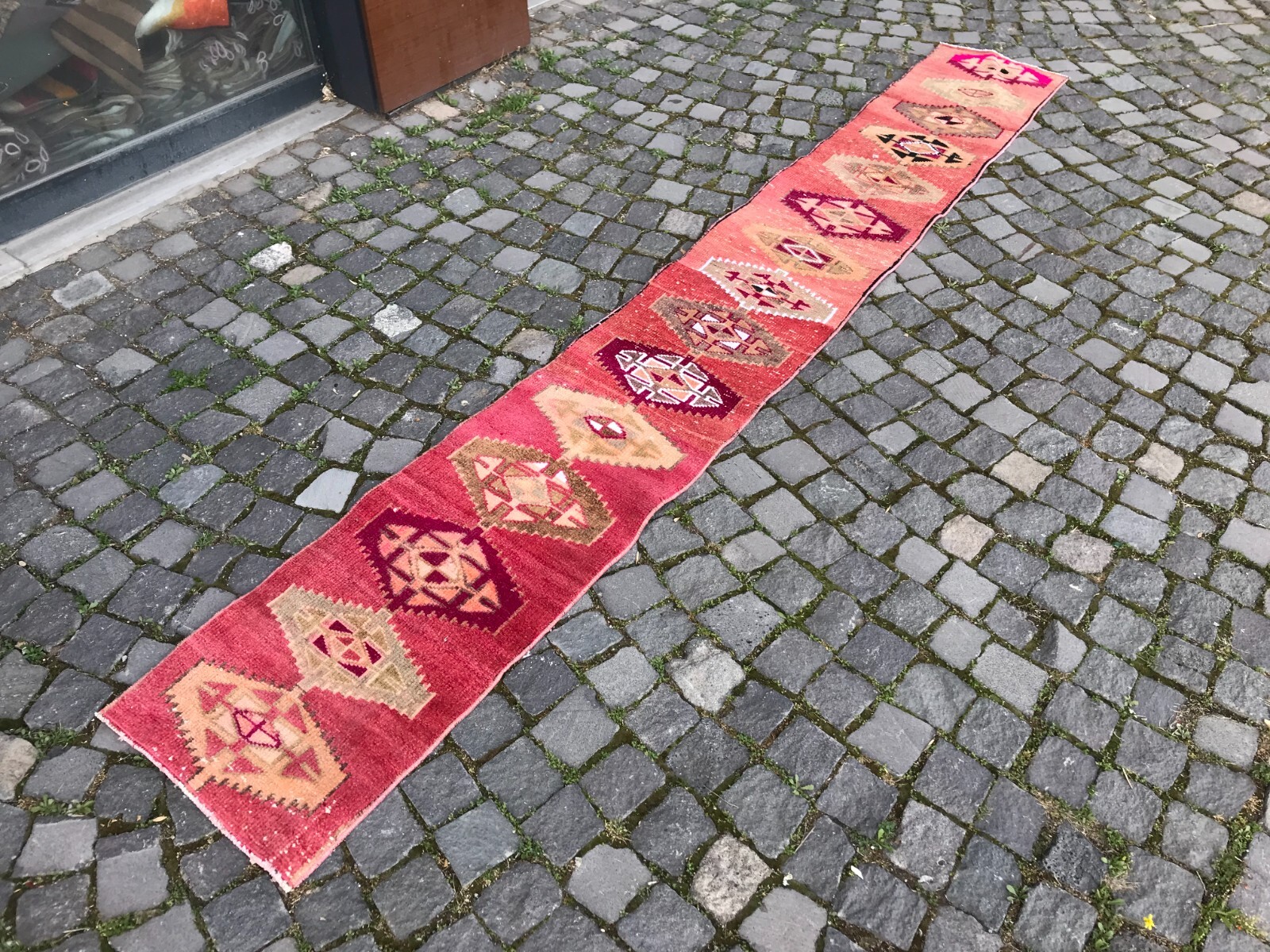 Turkish Antique rug Bohemian Area rug Oushak rug Vintage Rug Handmade Wool rug