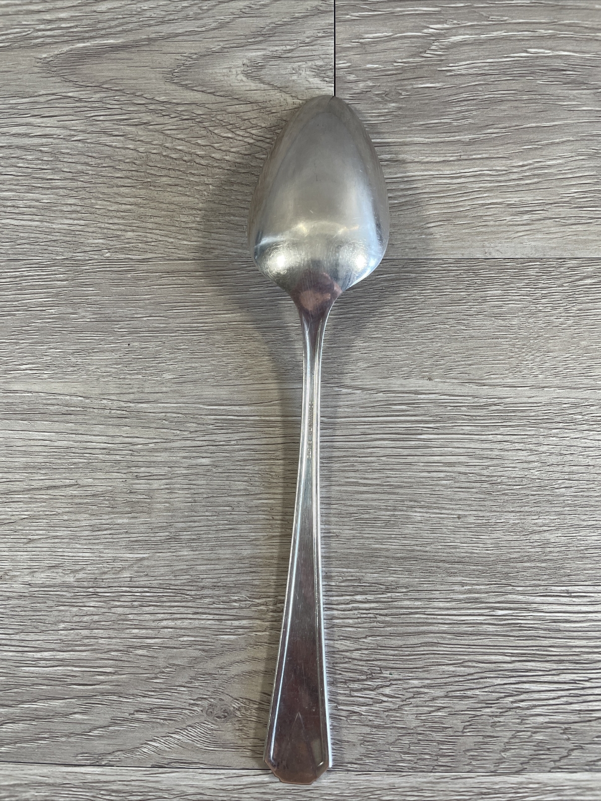 Vintage ART DECO Community Oneida Deauville oval Solid Serving Spoon 1929