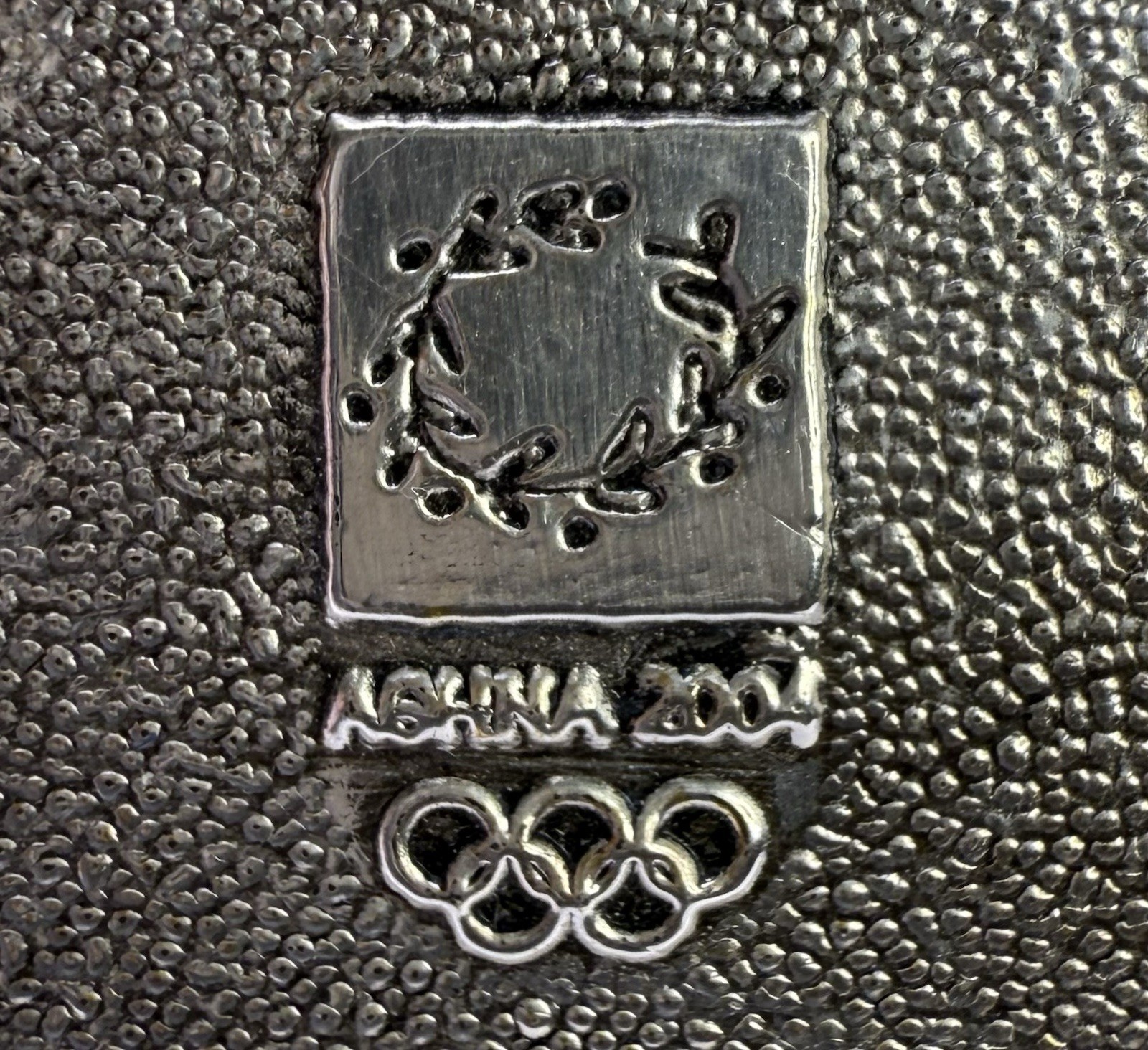 Athens 2004 Olympic Flame Commemorstive Plaque (Greek Postal Edition) 5.5X7mm