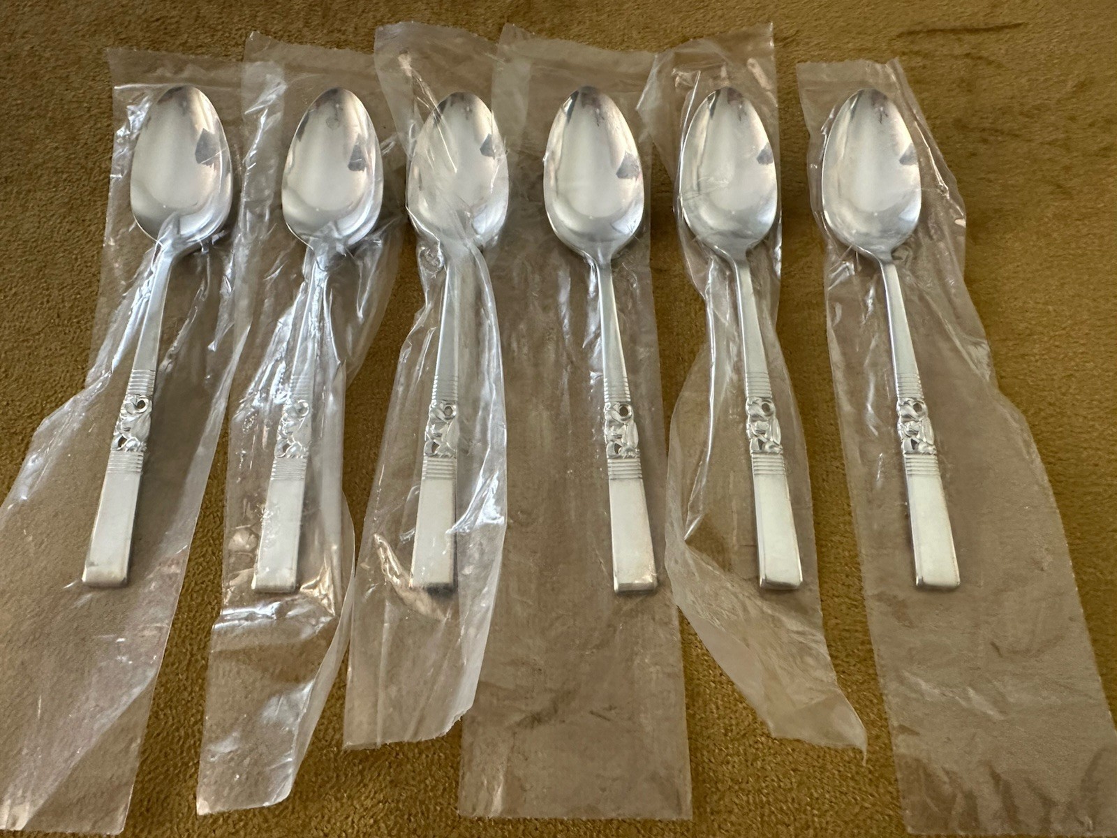 Oneida Community Morning Star Stainless Silverware Flatware (6) Teaspoons