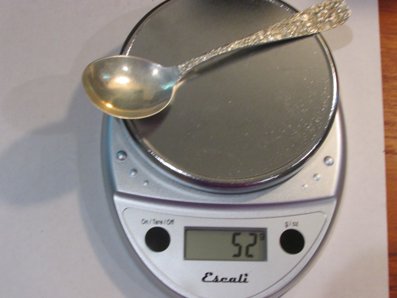 Vintage Stieff Rose Sterling Round Gumbo Soup Spoon 7″ No Monogram AP