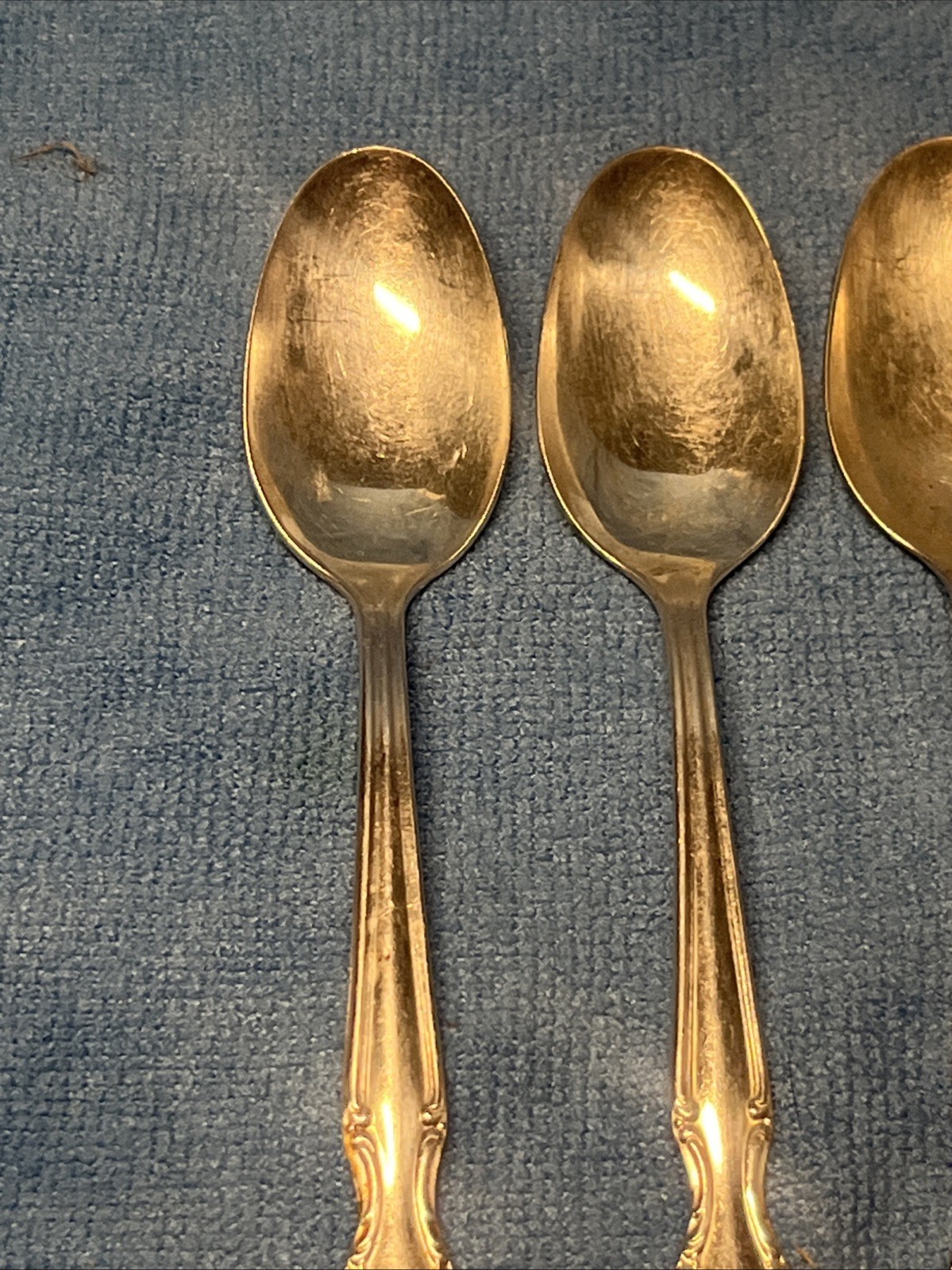 Vintage Lot Of 4 Original Wm Rogers Mfg Co Spoons Vintage