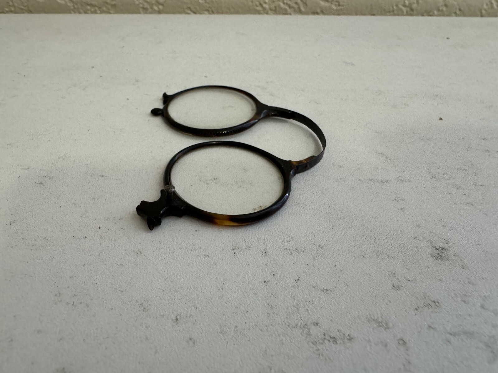 Antique Foldable Spectacles / Lorgnette w/ Case Marked M. Pillischer London