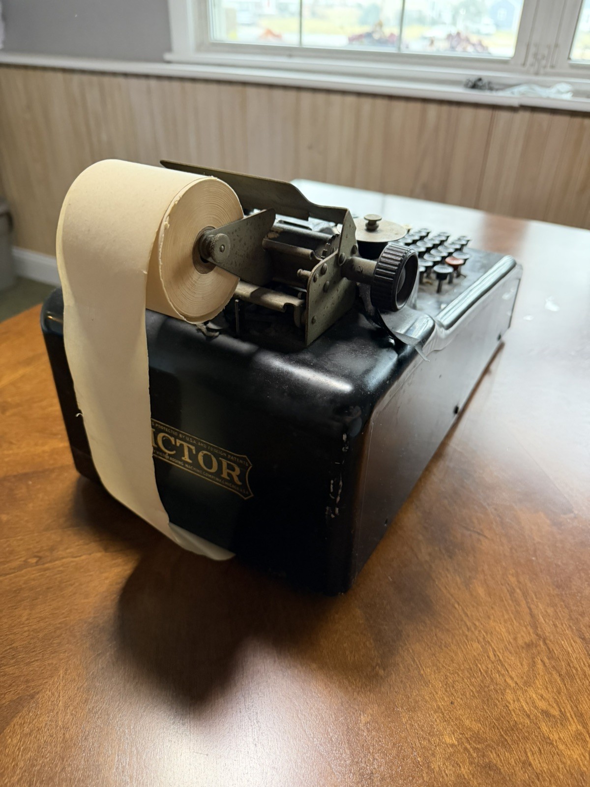 Antique Victor Adding Machine Hand Crank 1920 Pre-WWII #100139 Chicago