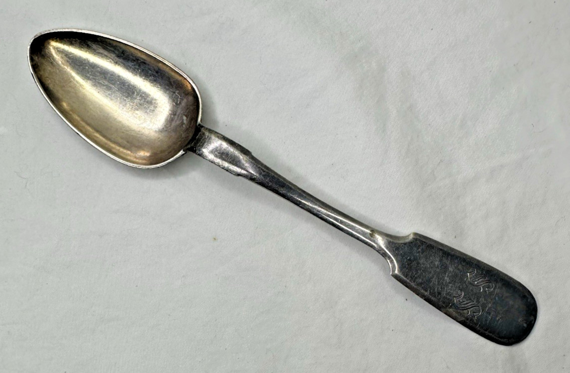 IMPERIAL RUSSIAN 84 SILVER SPOON Nikolai Pavlov Moscow SS MONOGRAM 58 Grams