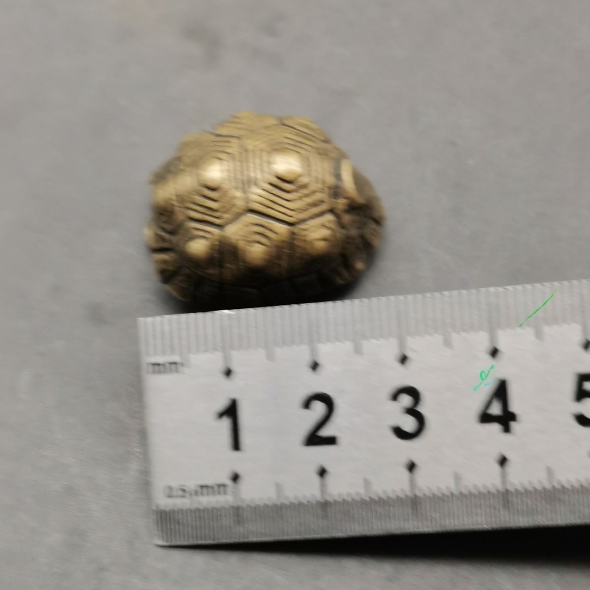 Old Brass Turtle Shell Bell, Chinese Feng Shui Longevity Chime Pendant